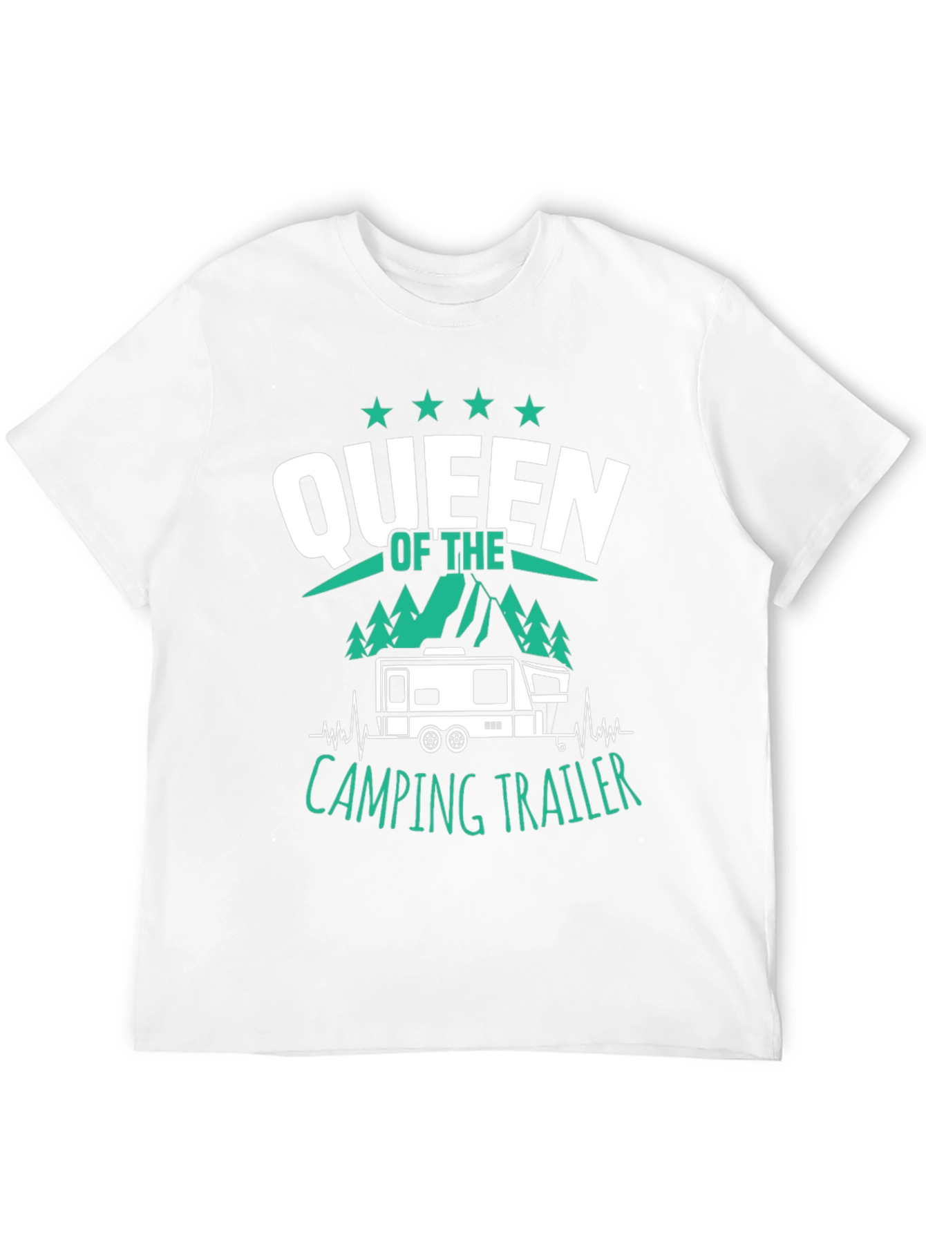 Queen of the Camping Trailer Graphic T-Shirt