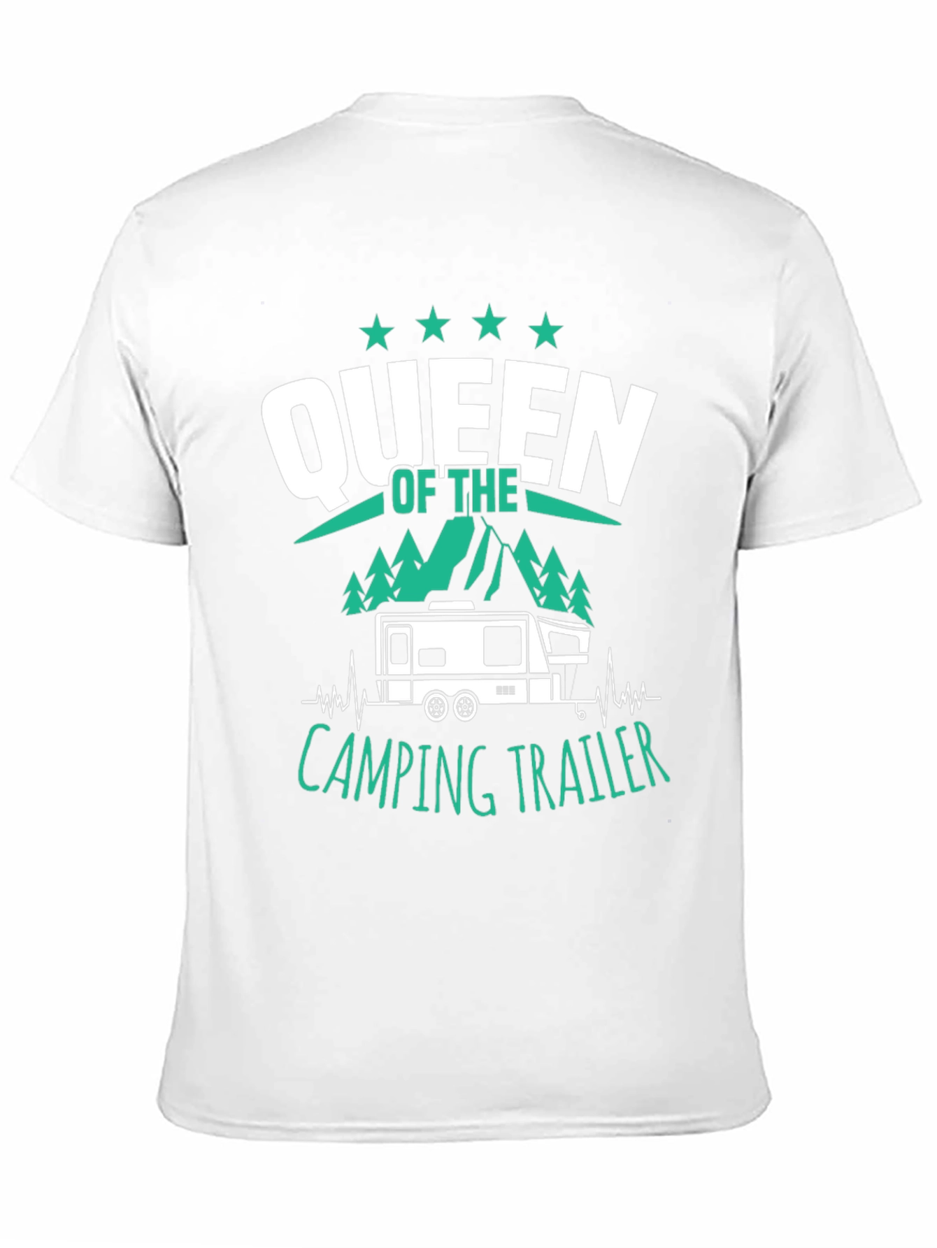 Queen of the Camping Trailer Graphic T-Shirt
