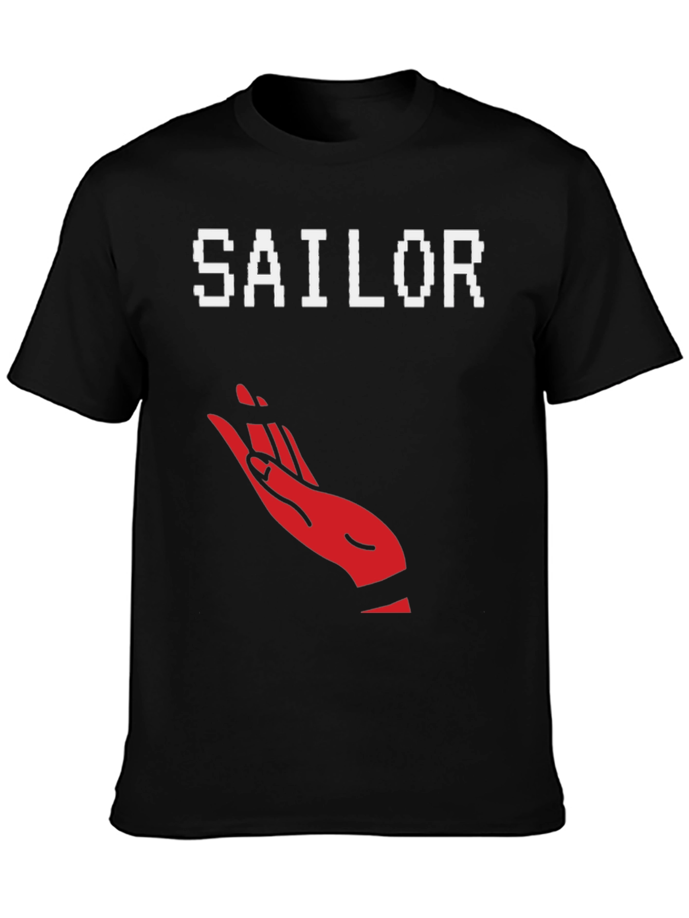 Sailor Hand Graphic Tee - Black