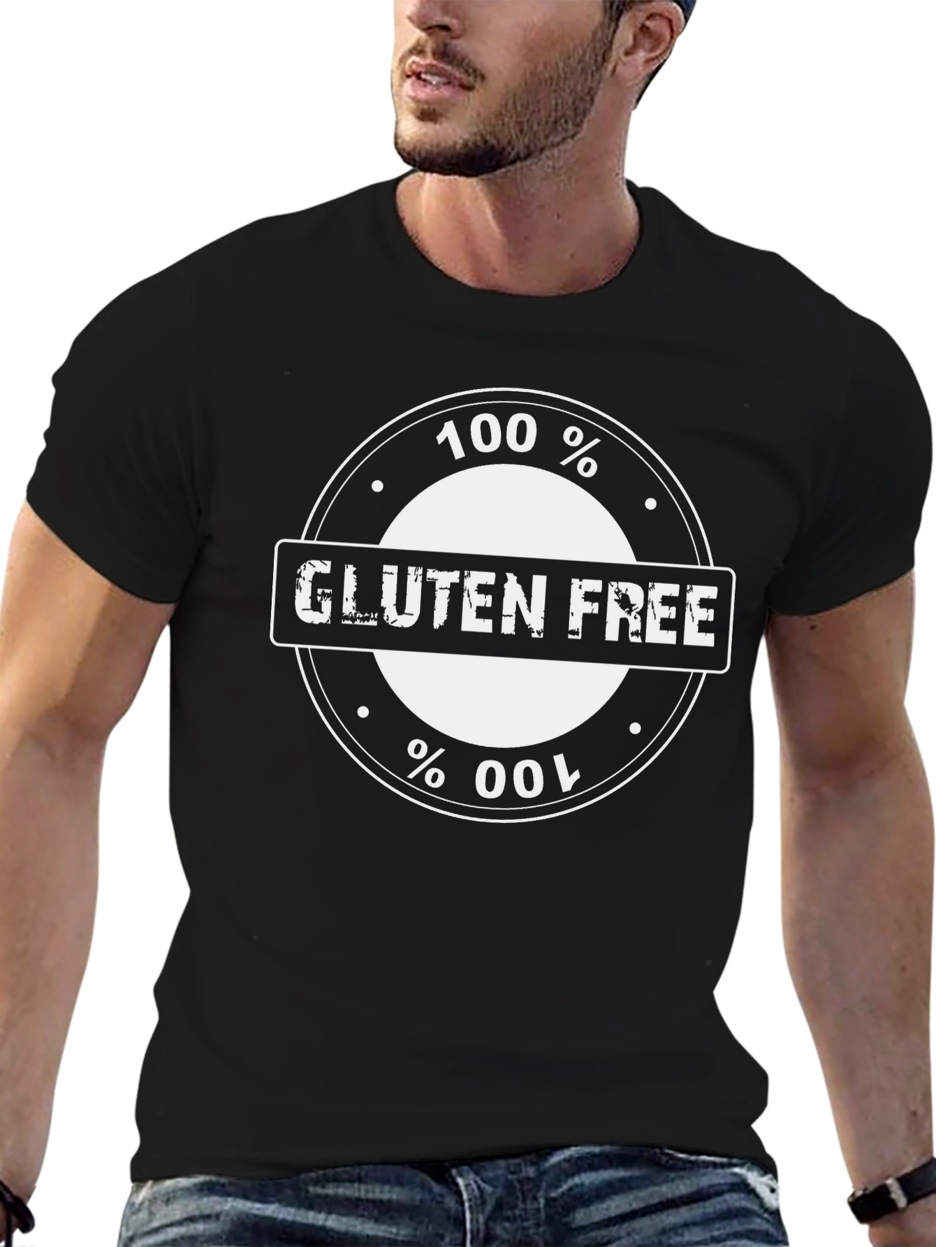 100% Gluten Free Novelty Graphic T-Shirt