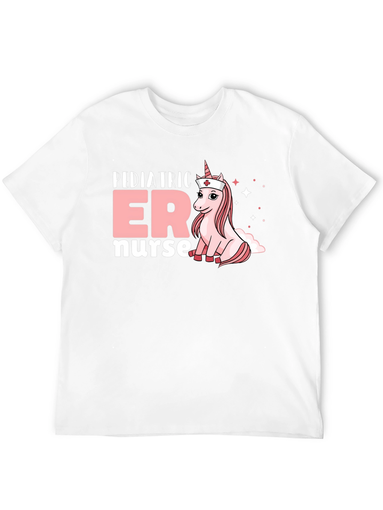 Pediatric ER Nurse Unicorn Graphic T-Shirt