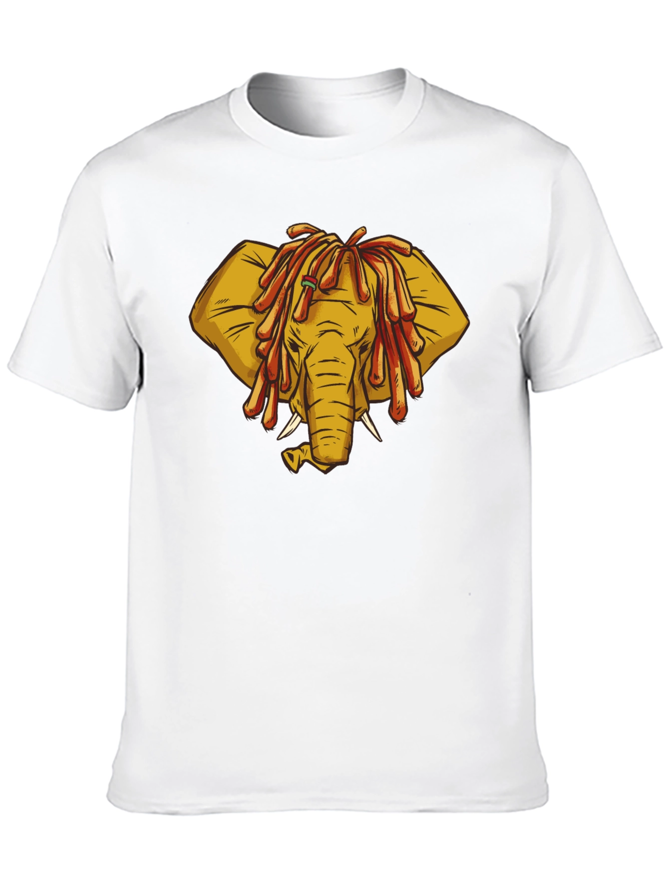 Rasta Elephant Graphic Tee - Unique Design!