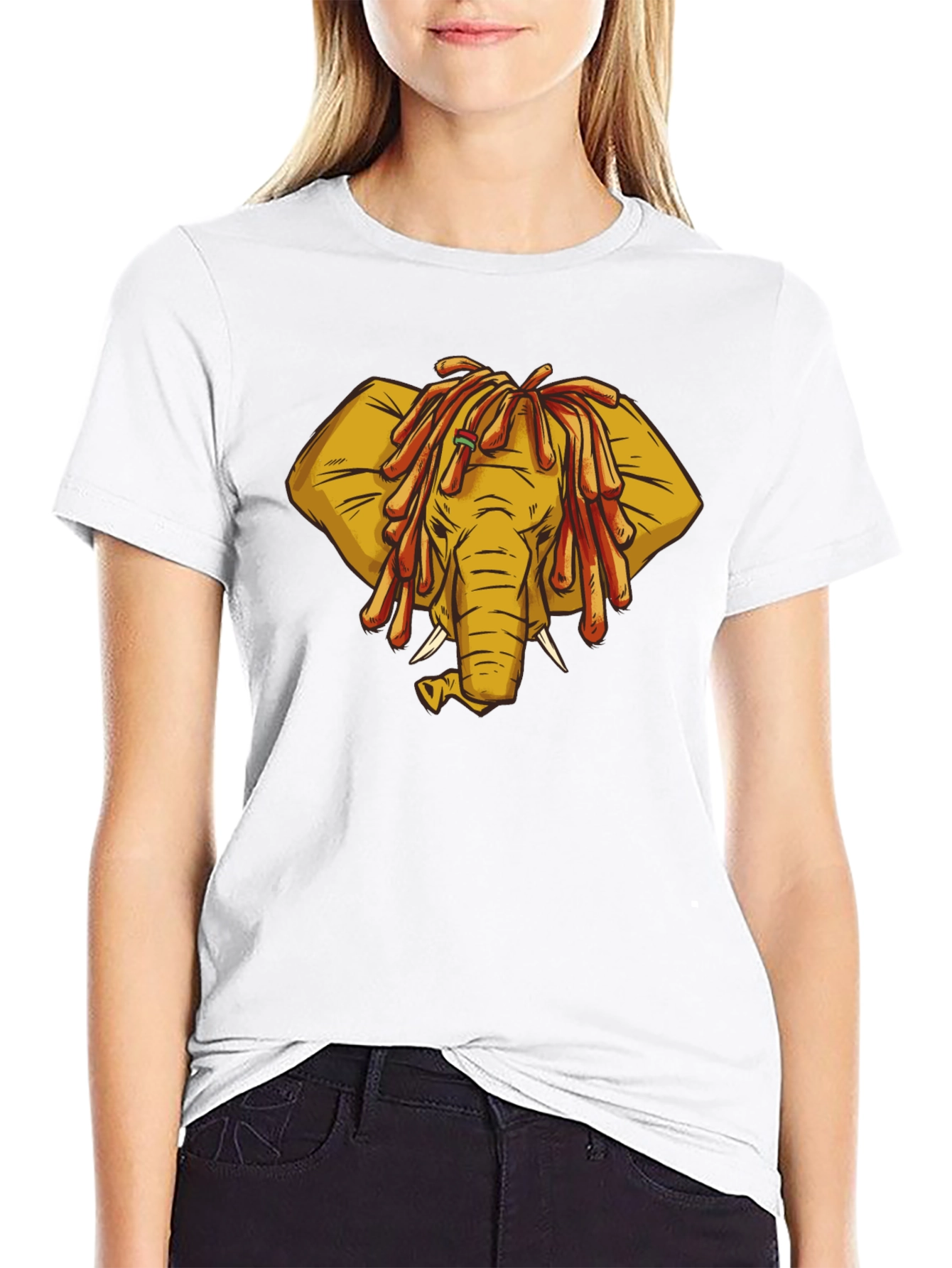 Rasta Elephant Graphic Tee - Unique Design!