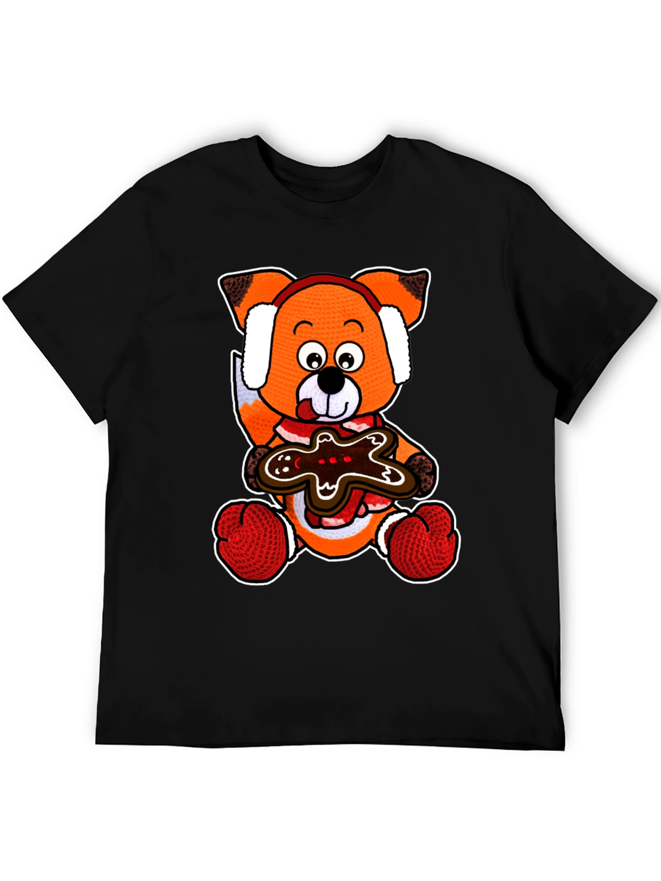 Festive Fox & Gingerbread T-Shirt