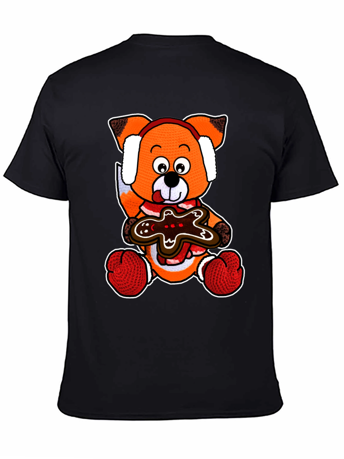 Festive Fox & Gingerbread T-Shirt