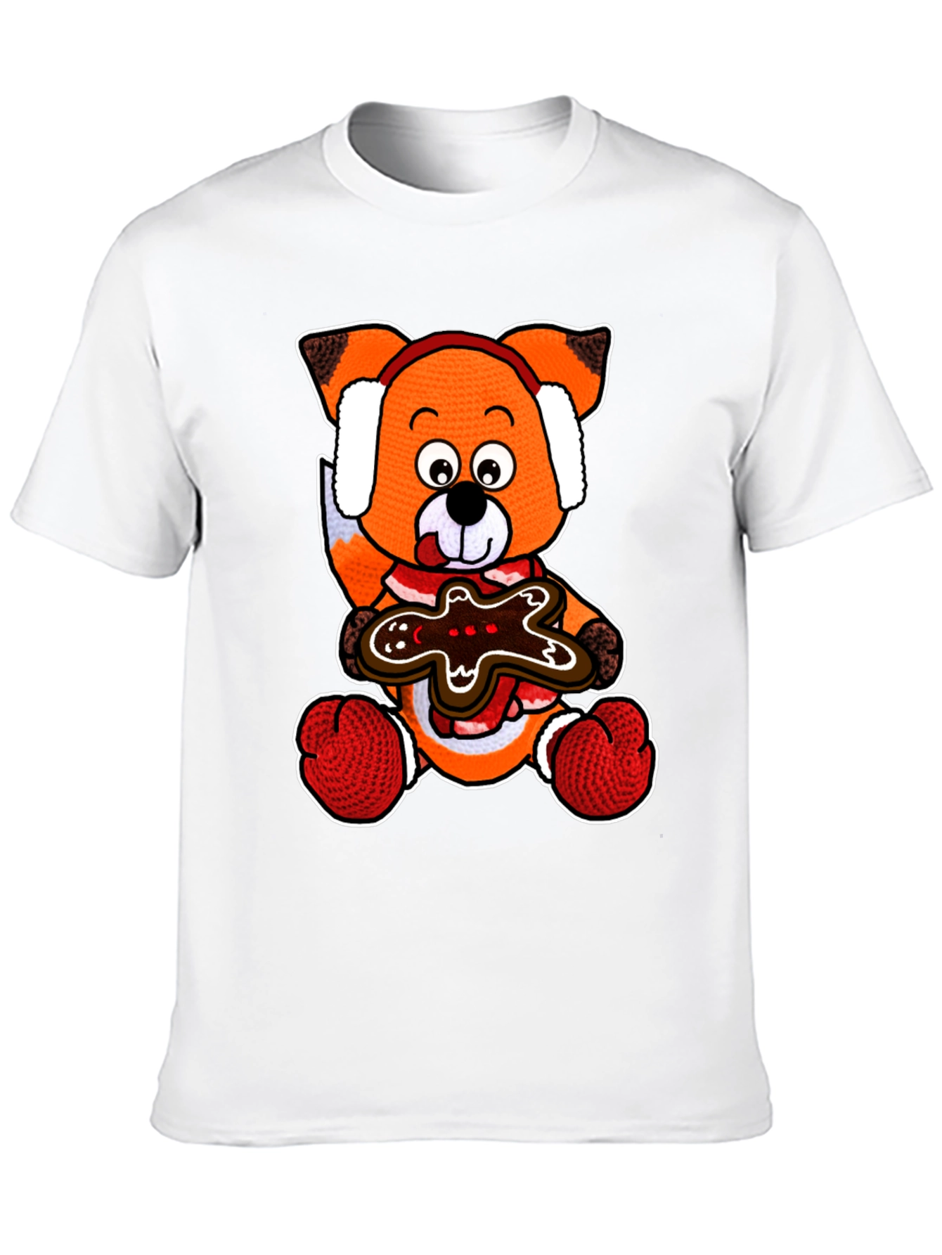 Festive Fox & Gingerbread T-Shirt