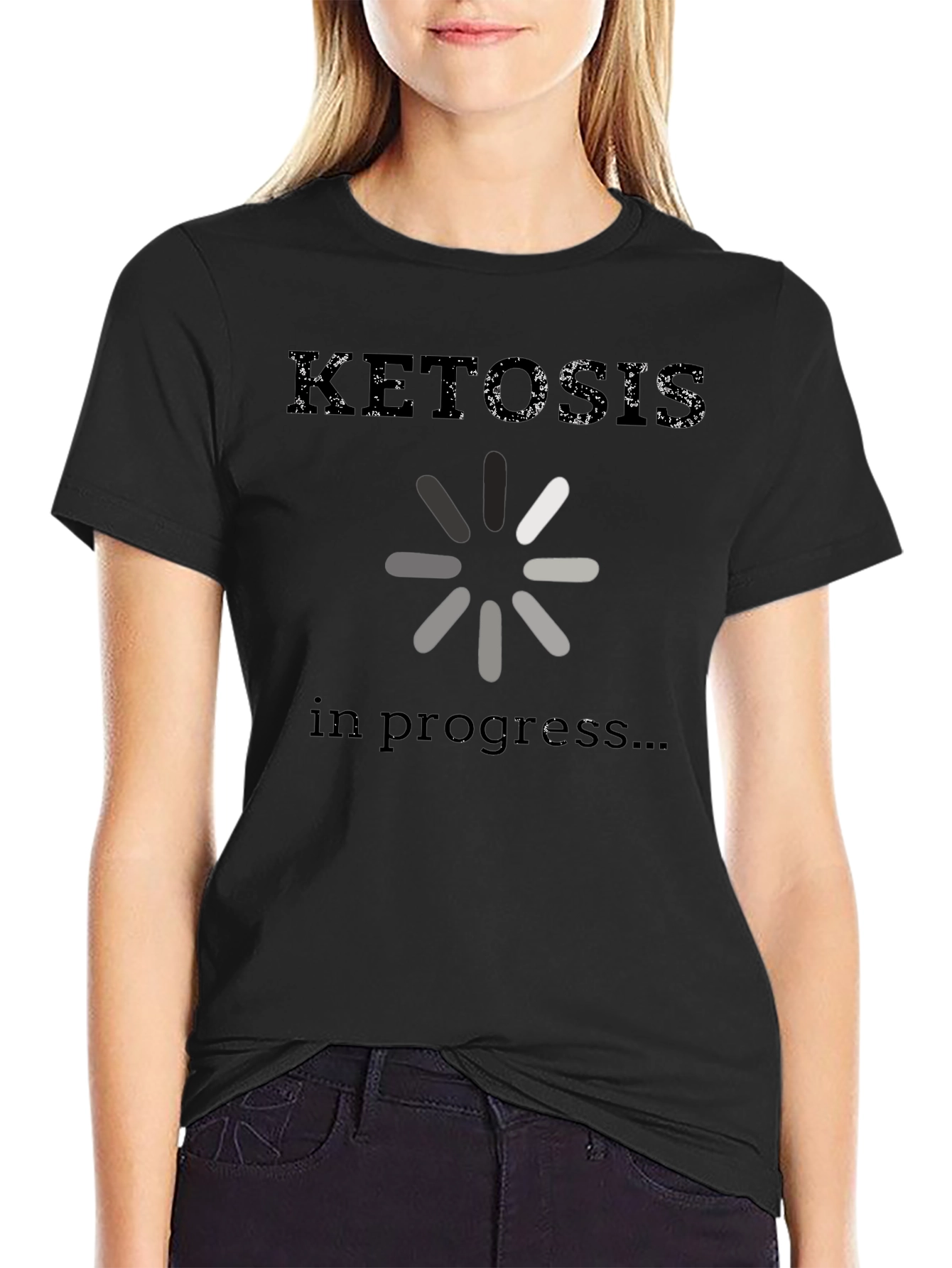 Ketosis in Progress Funny Graphic Tee