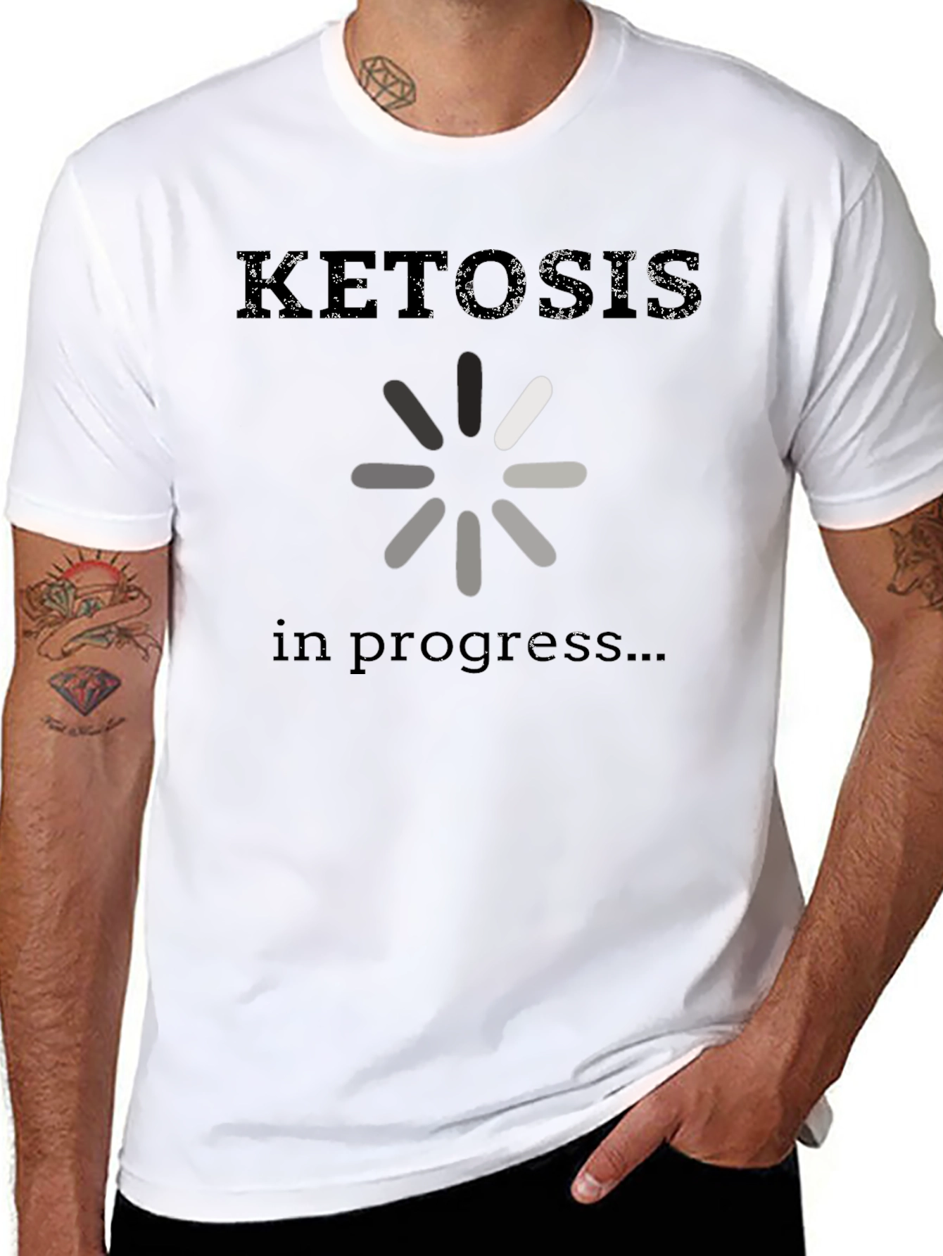 Ketosis in Progress Funny Graphic Tee