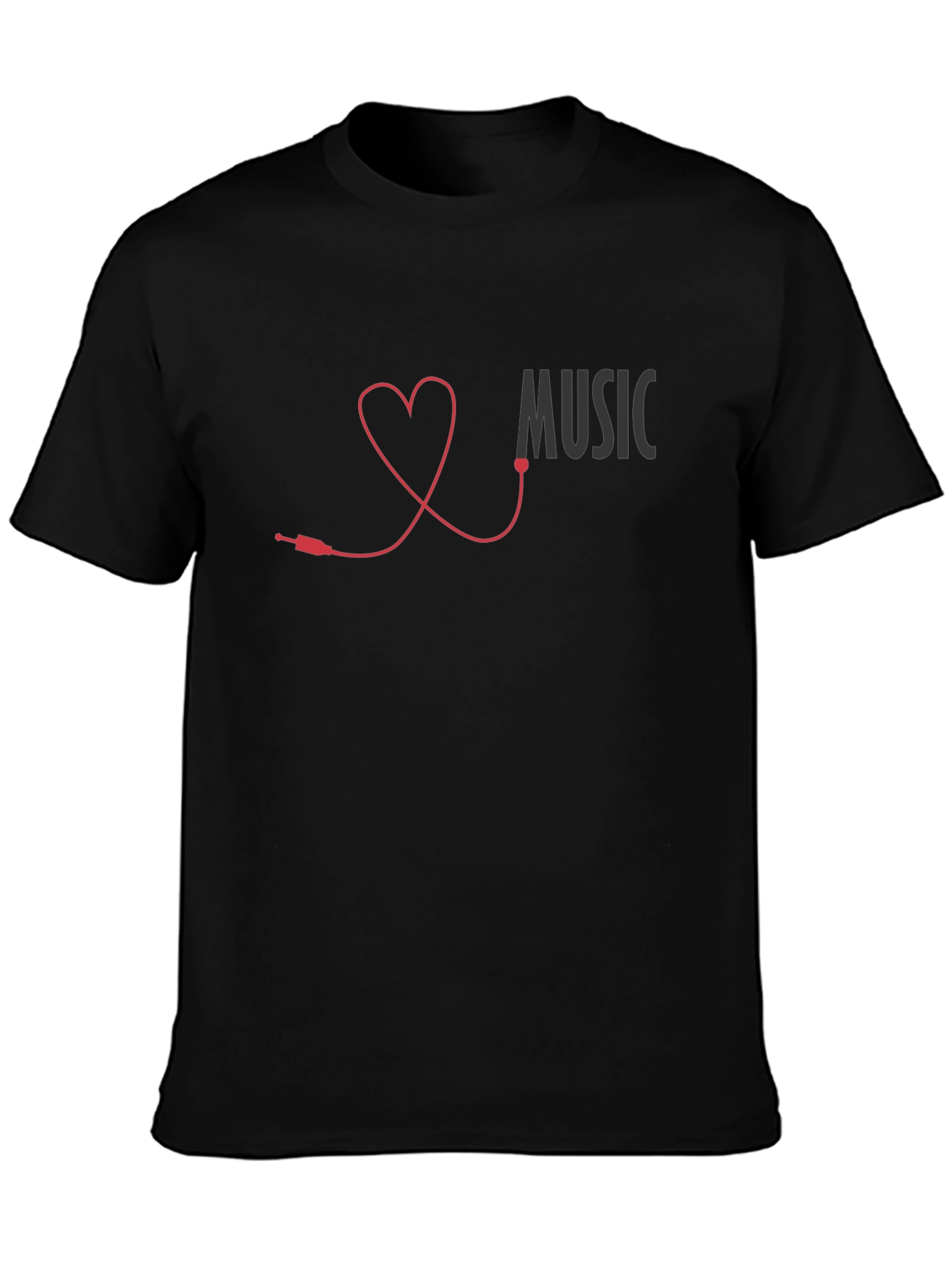 Music Lover Heartbeat T-Shirt - Stylish Graphic Tee