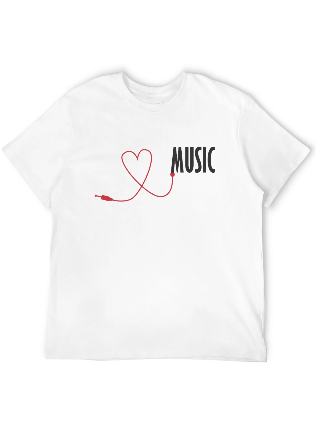 Music Lover Heartbeat T-Shirt - Stylish Graphic Tee
