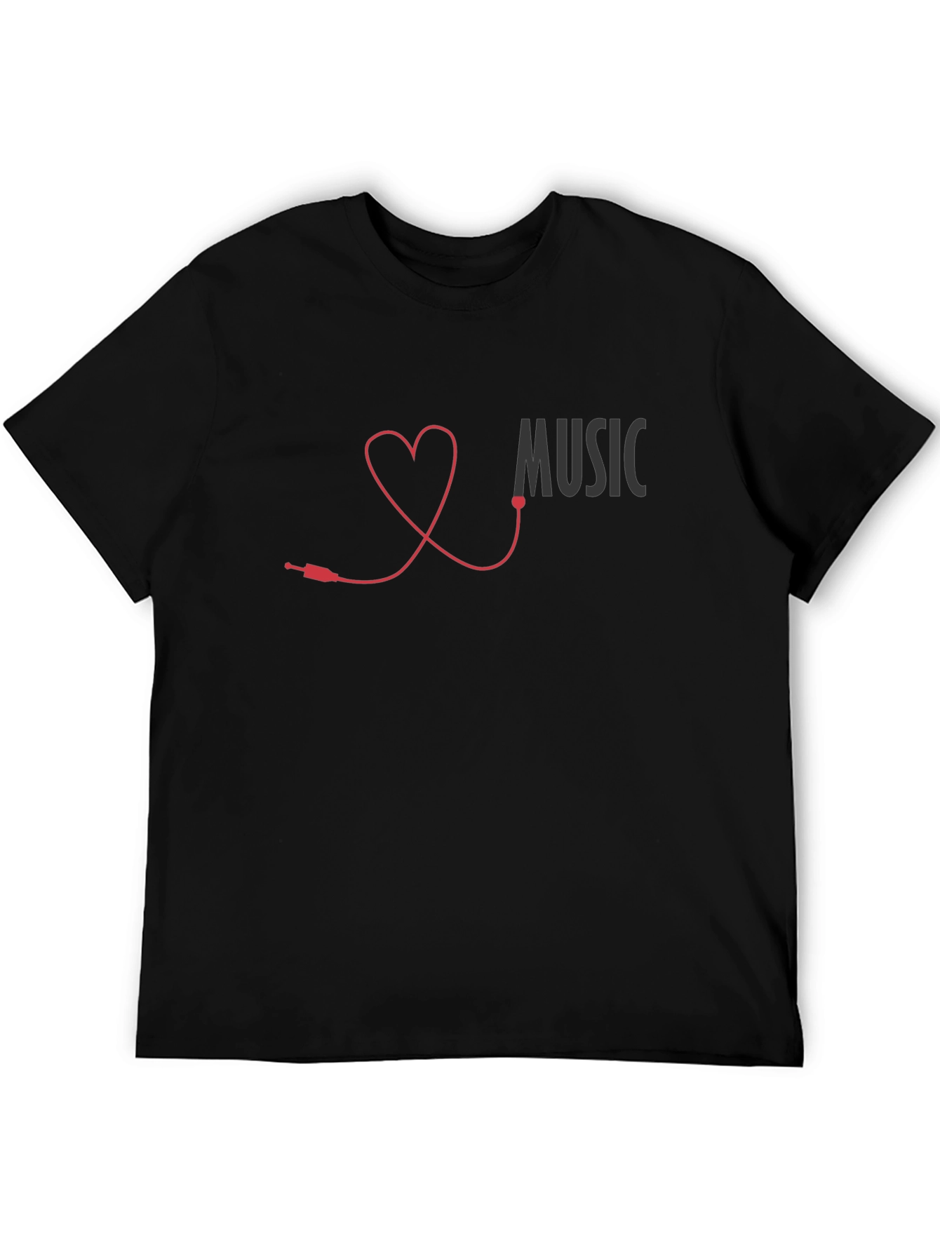 Music Lover Heartbeat T-Shirt - Stylish Graphic Tee