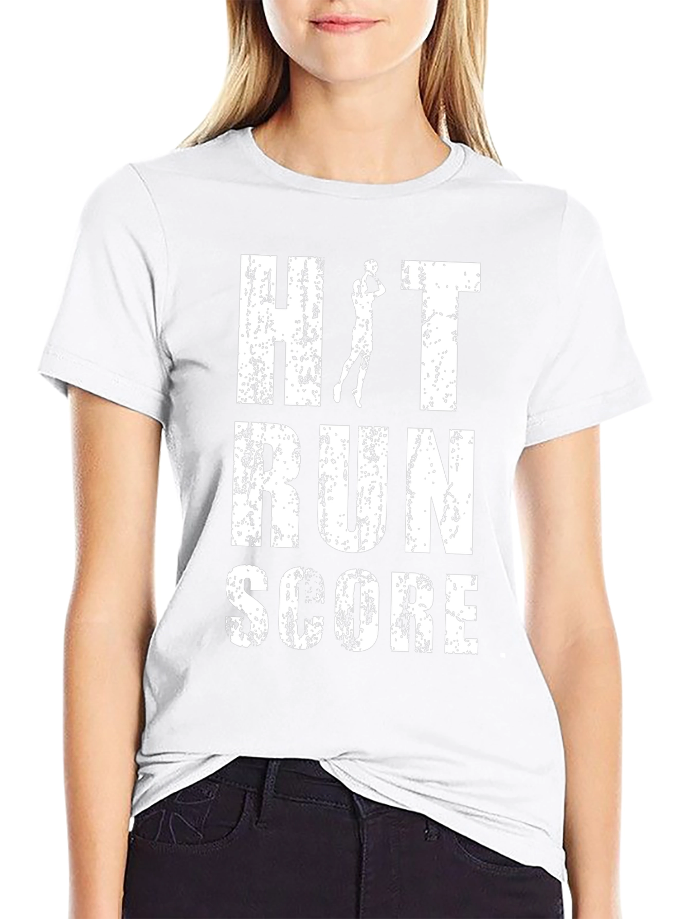 Hit Run Score Baseball T-Shirt