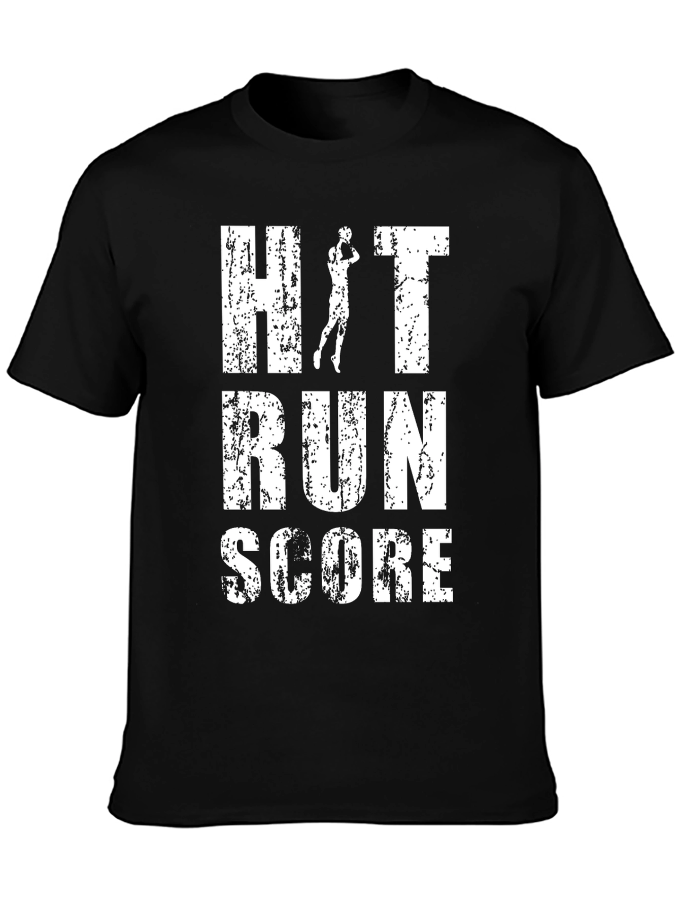Hit Run Score Baseball T-Shirt