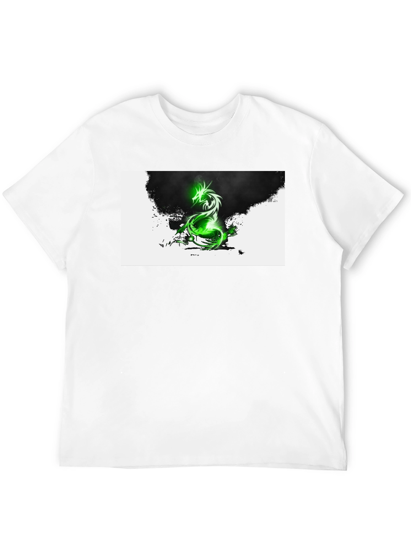 Green Dragon Graphic T-Shirt - Black