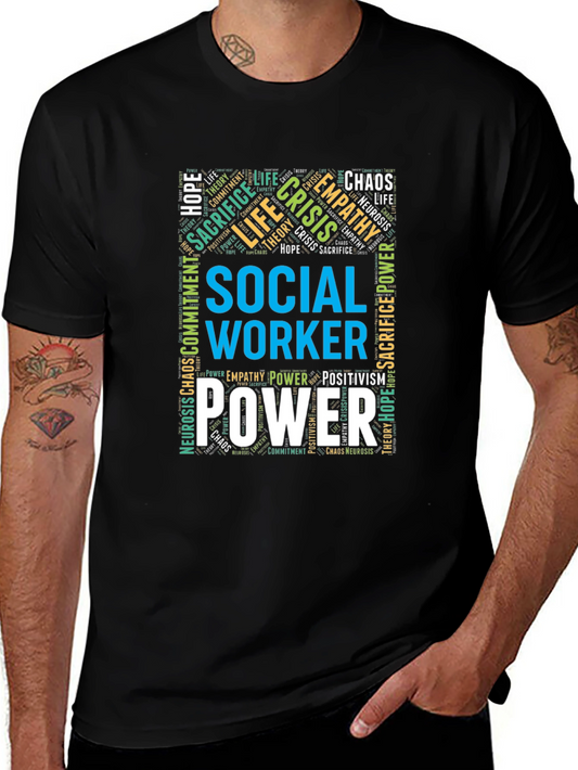 Social Worker Word Art T-Shirt