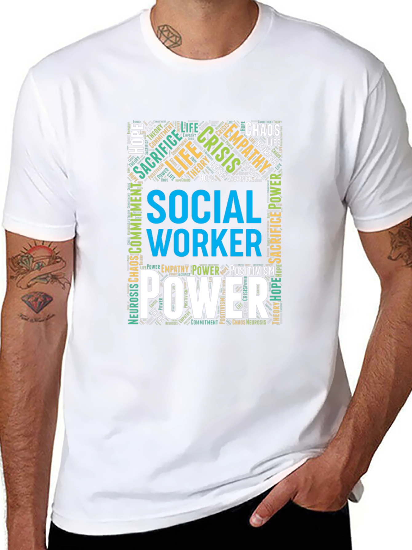 Social Worker Word Art T-Shirt