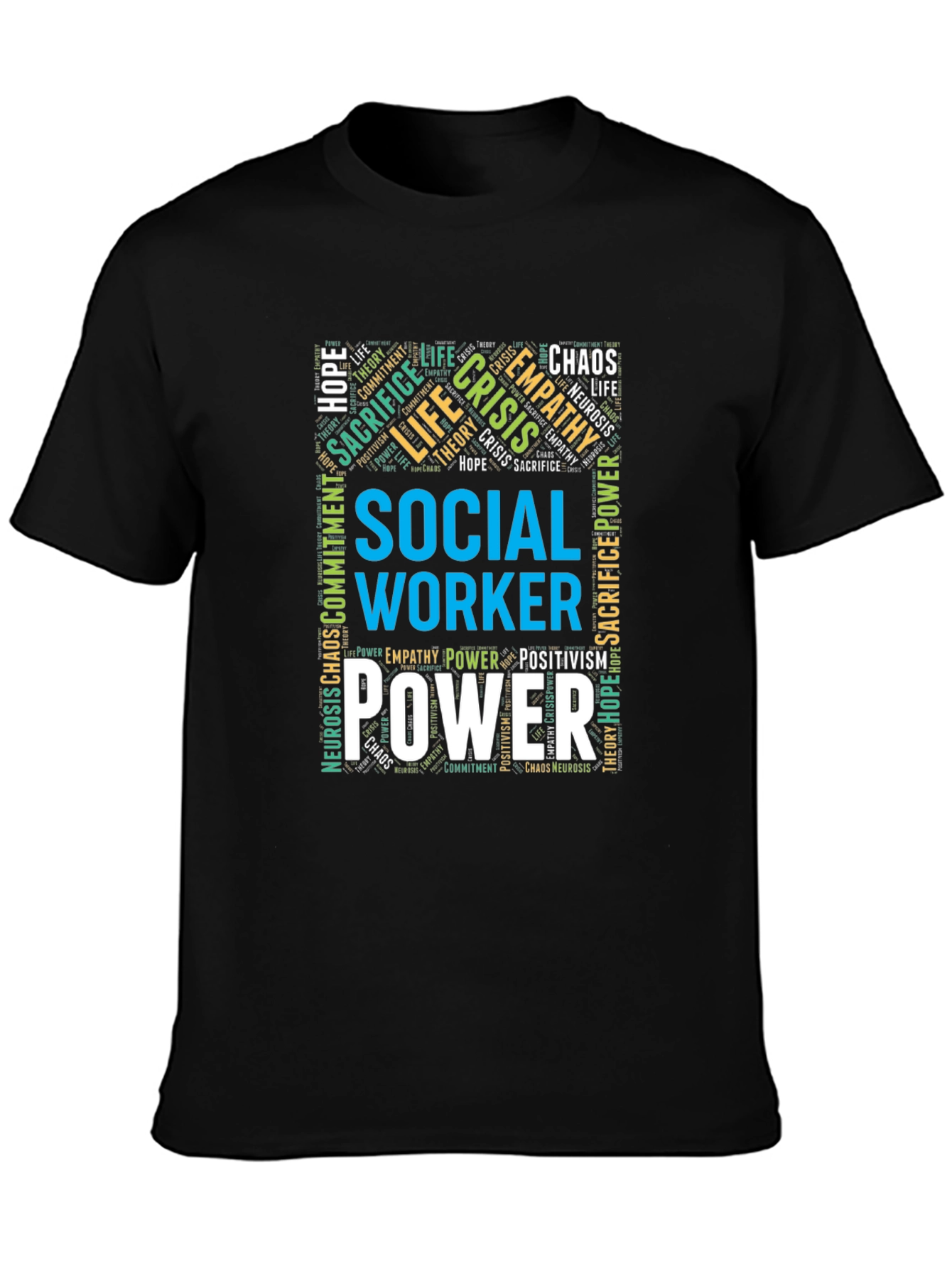 Social Worker Word Art T-Shirt