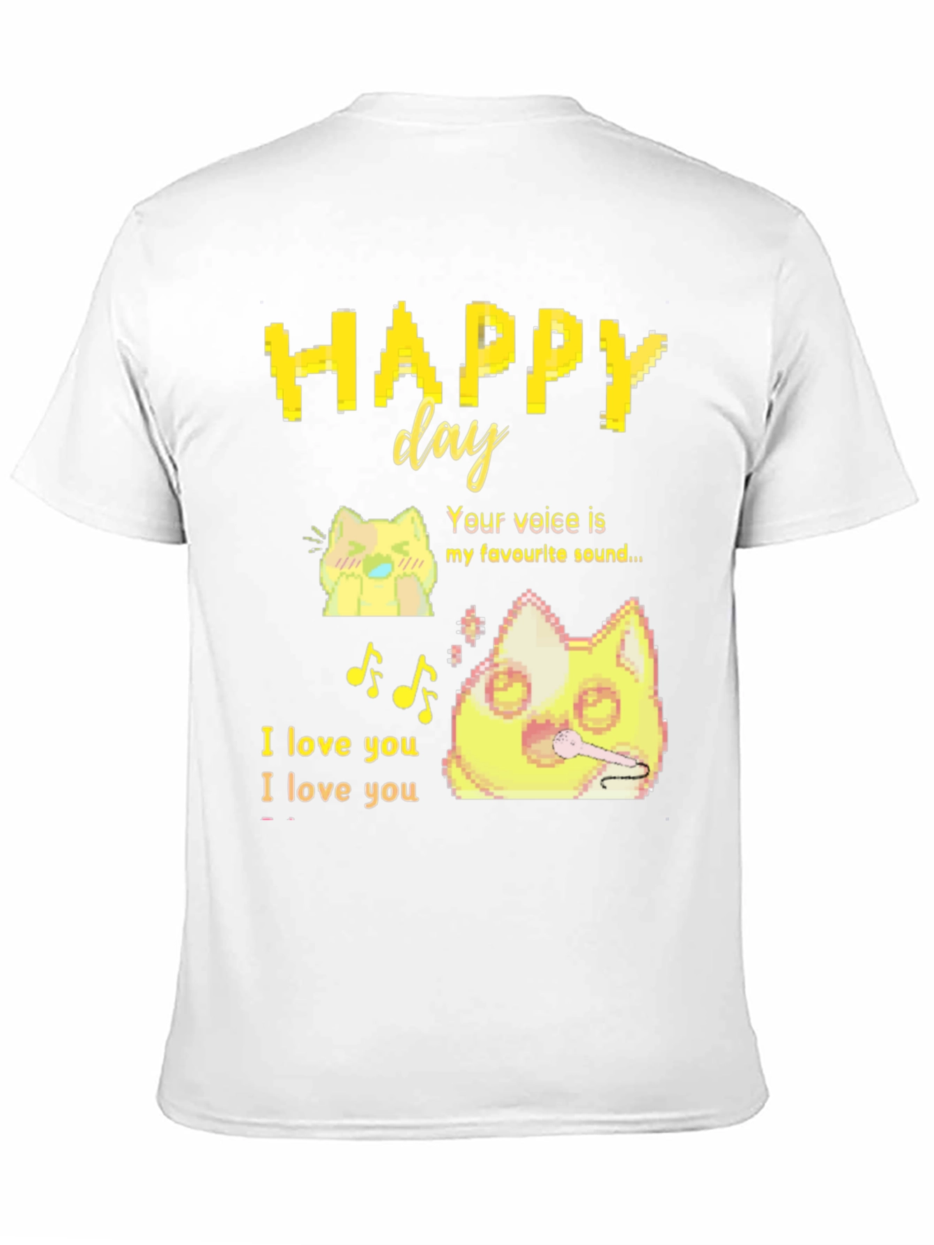 Happy Day T-Shirt: Anime Cat Lover Tee