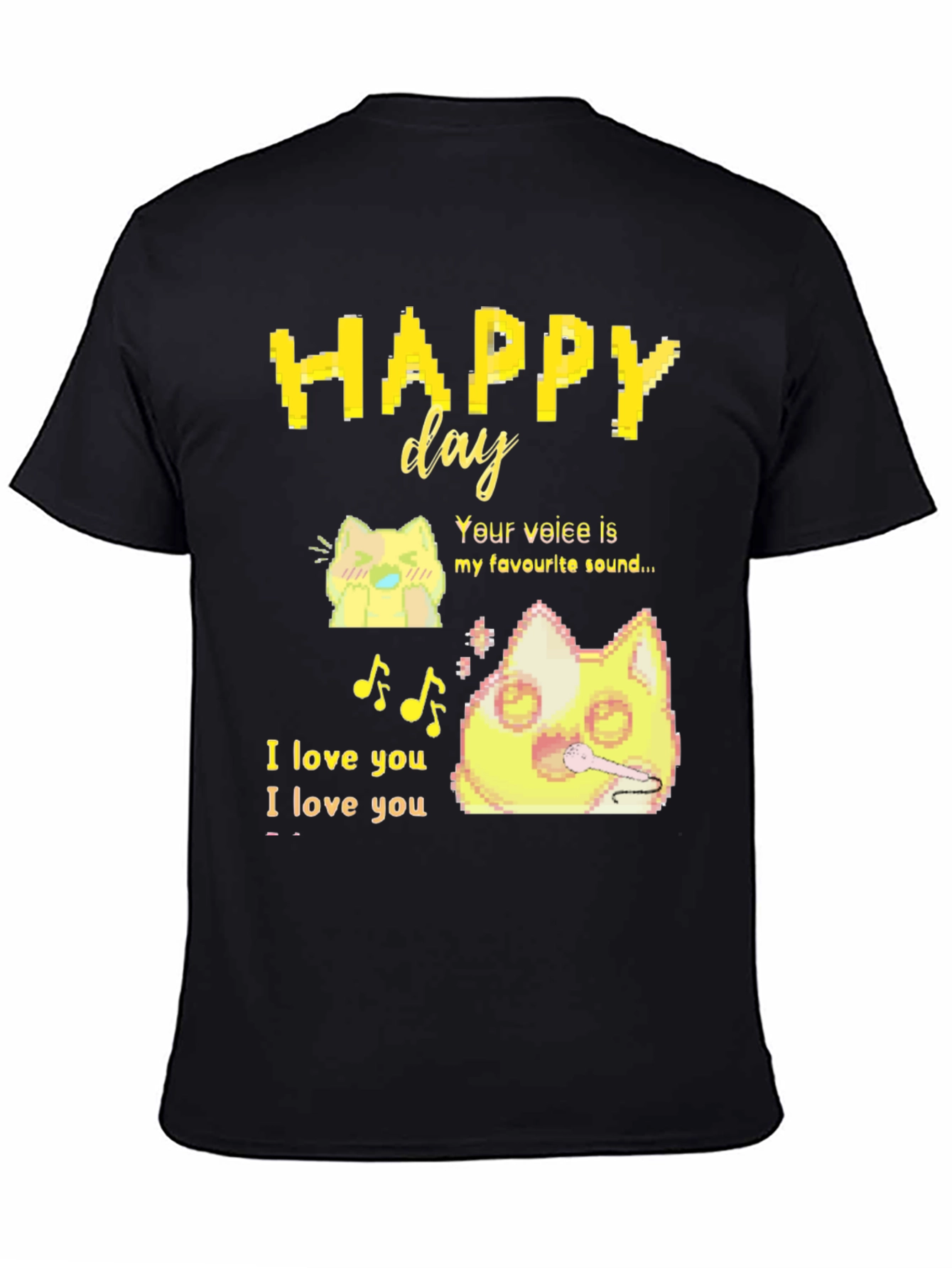 Happy Day T-Shirt: Anime Cat Lover Tee