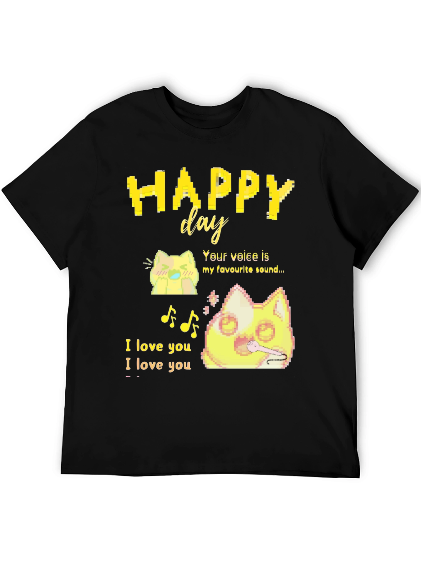 Happy Day T-Shirt: Anime Cat Lover Tee