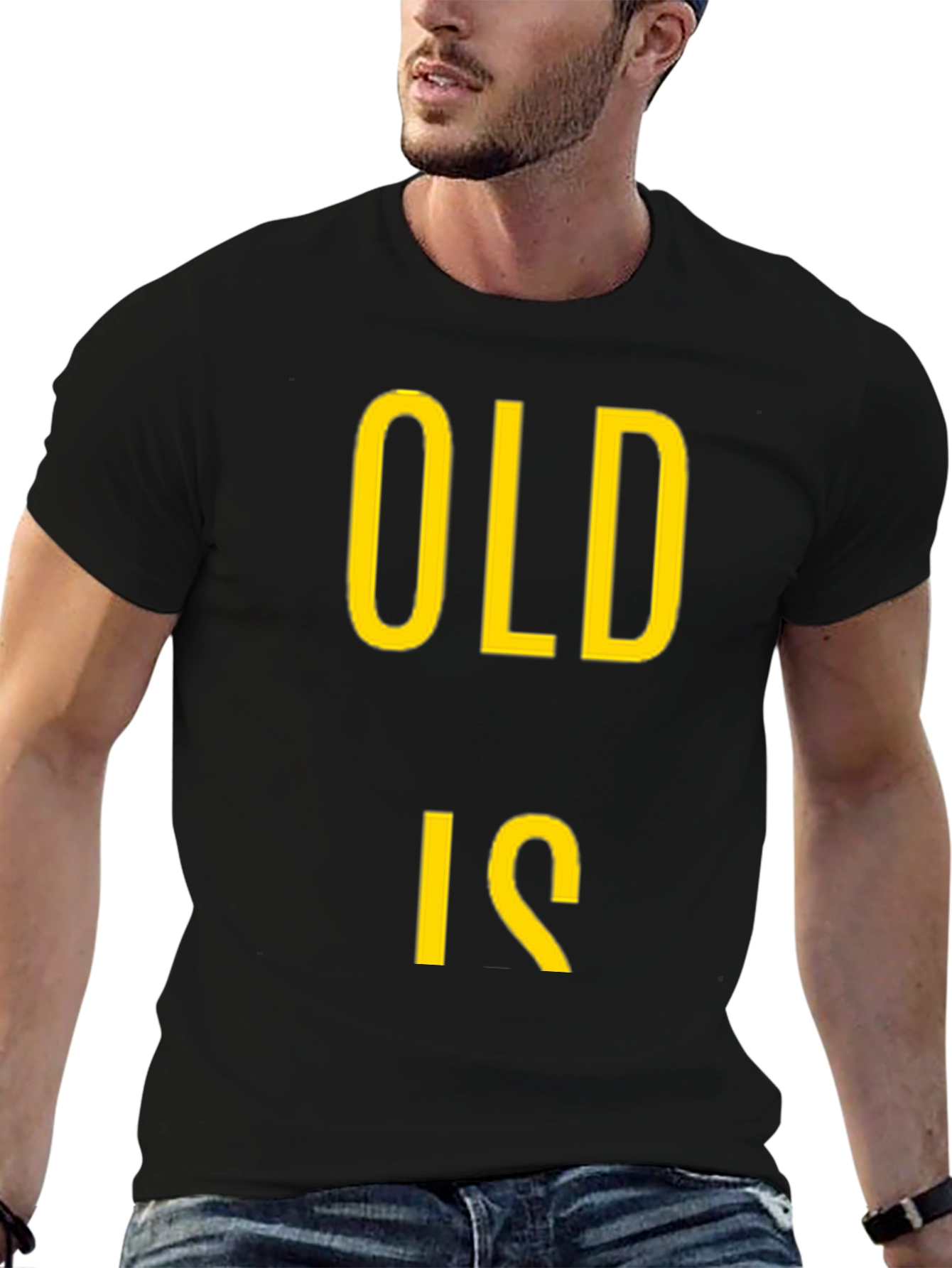 Old Is Gold Black Graphic Tee