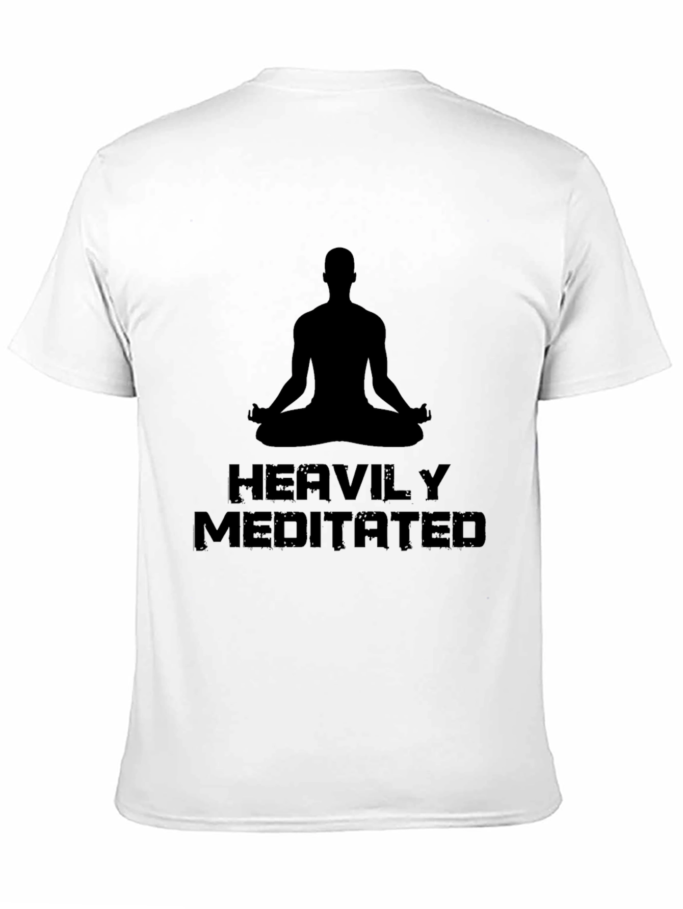 Heavily Meditated Graphic T-Shirt - Black