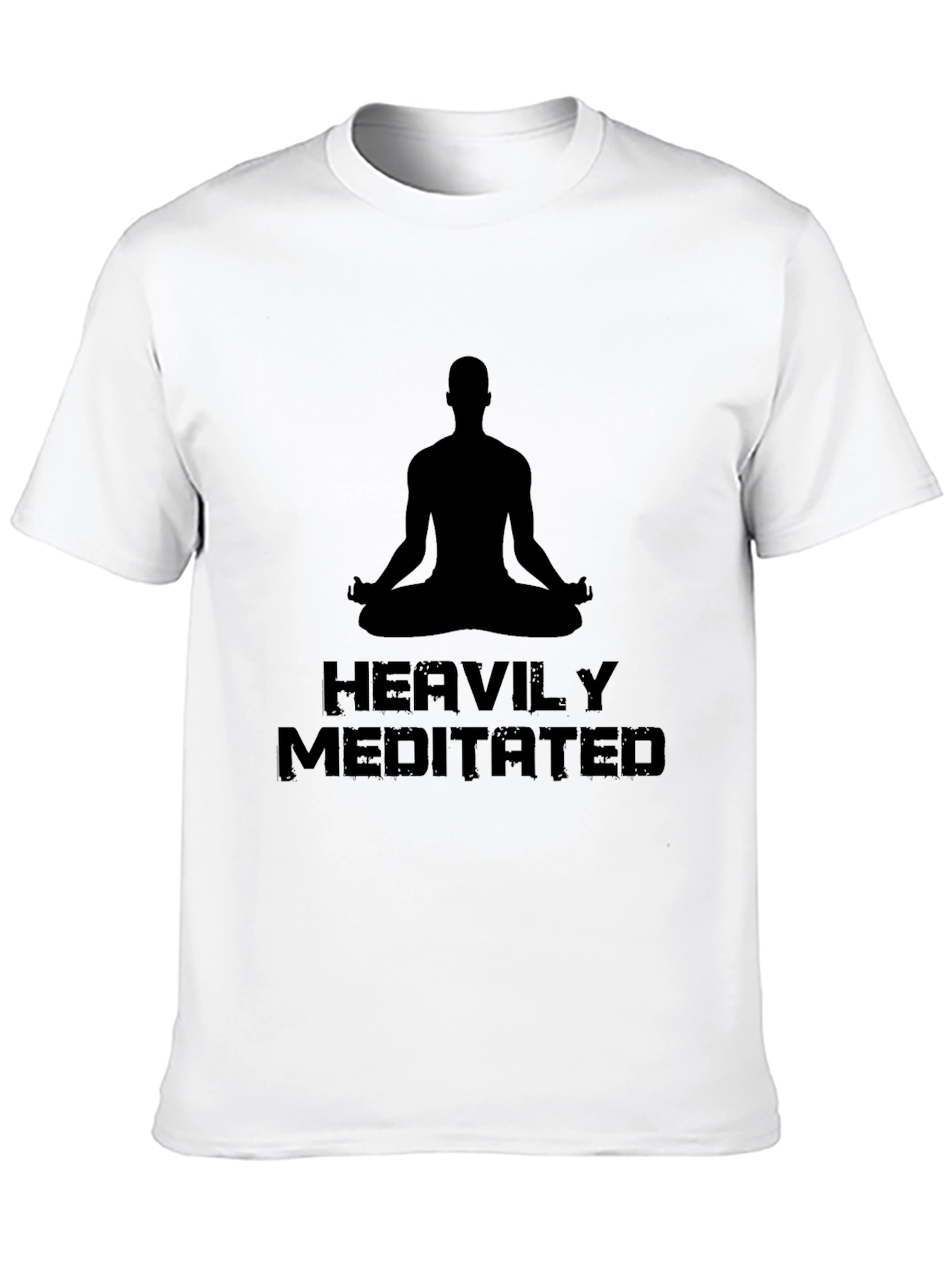 Heavily Meditated Graphic T-Shirt - Black