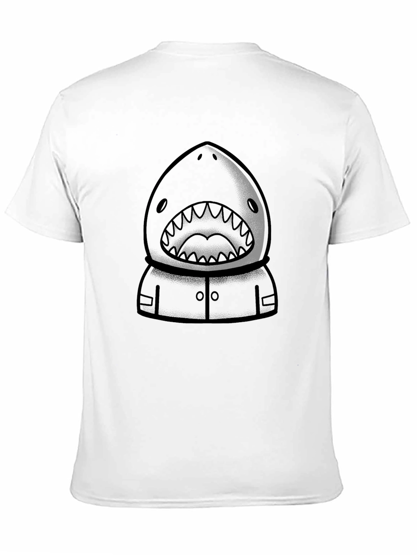 Shark Hooded T-Shirt - Graphic Tee