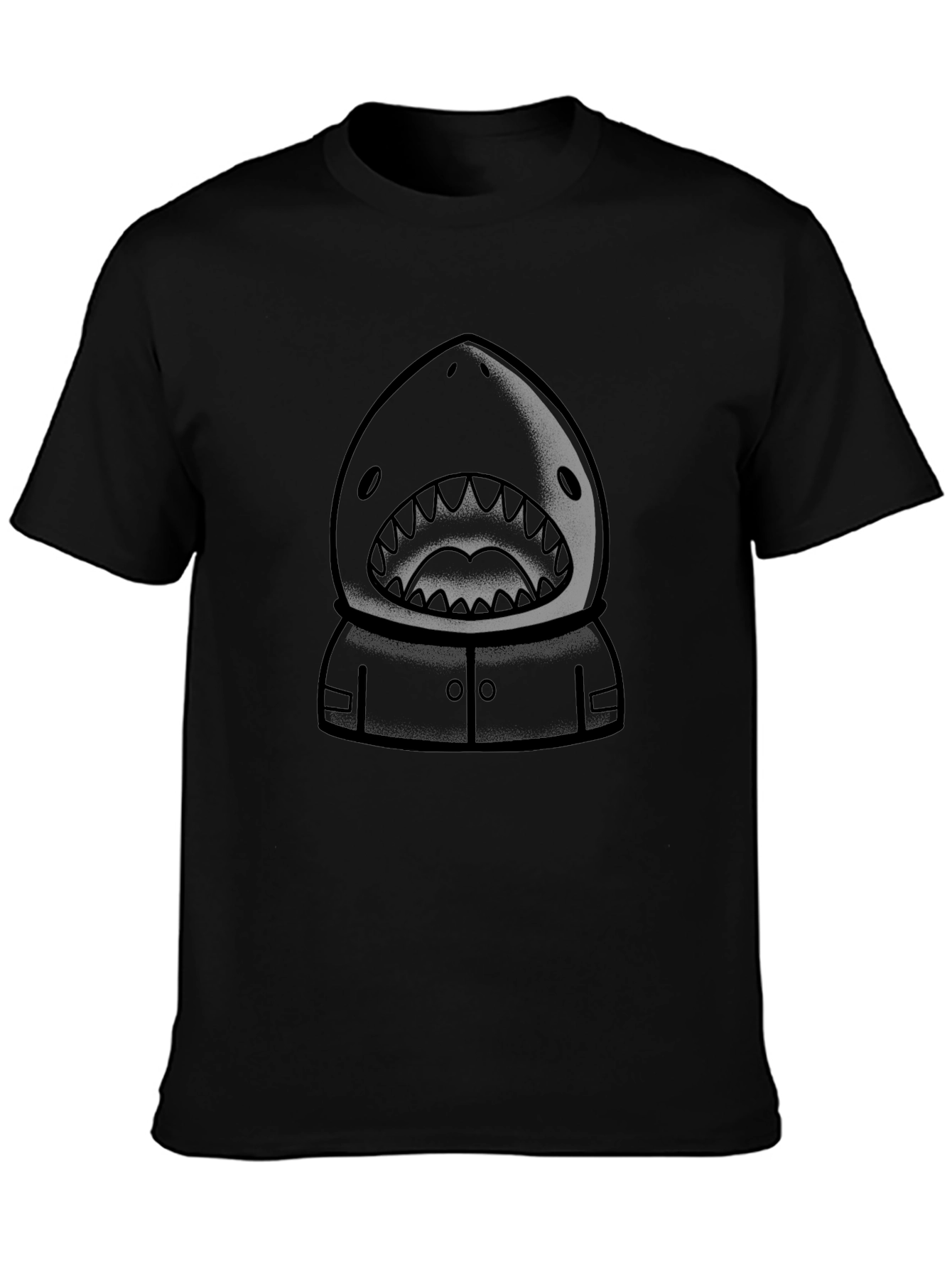 Shark Hooded T-Shirt - Graphic Tee
