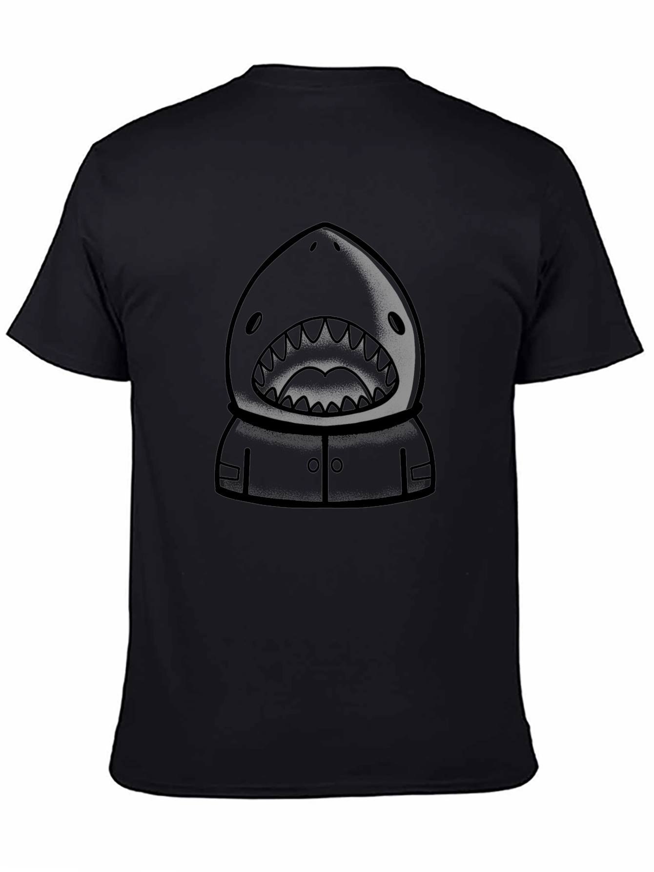 Shark Hooded T-Shirt - Graphic Tee