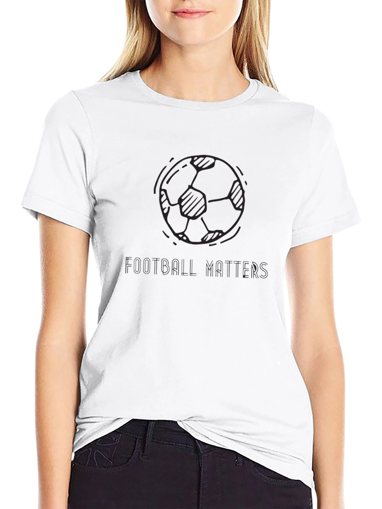 Football Matters Graphic Tee - Black
