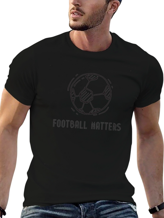 Football Matters Graphic Tee - Black
