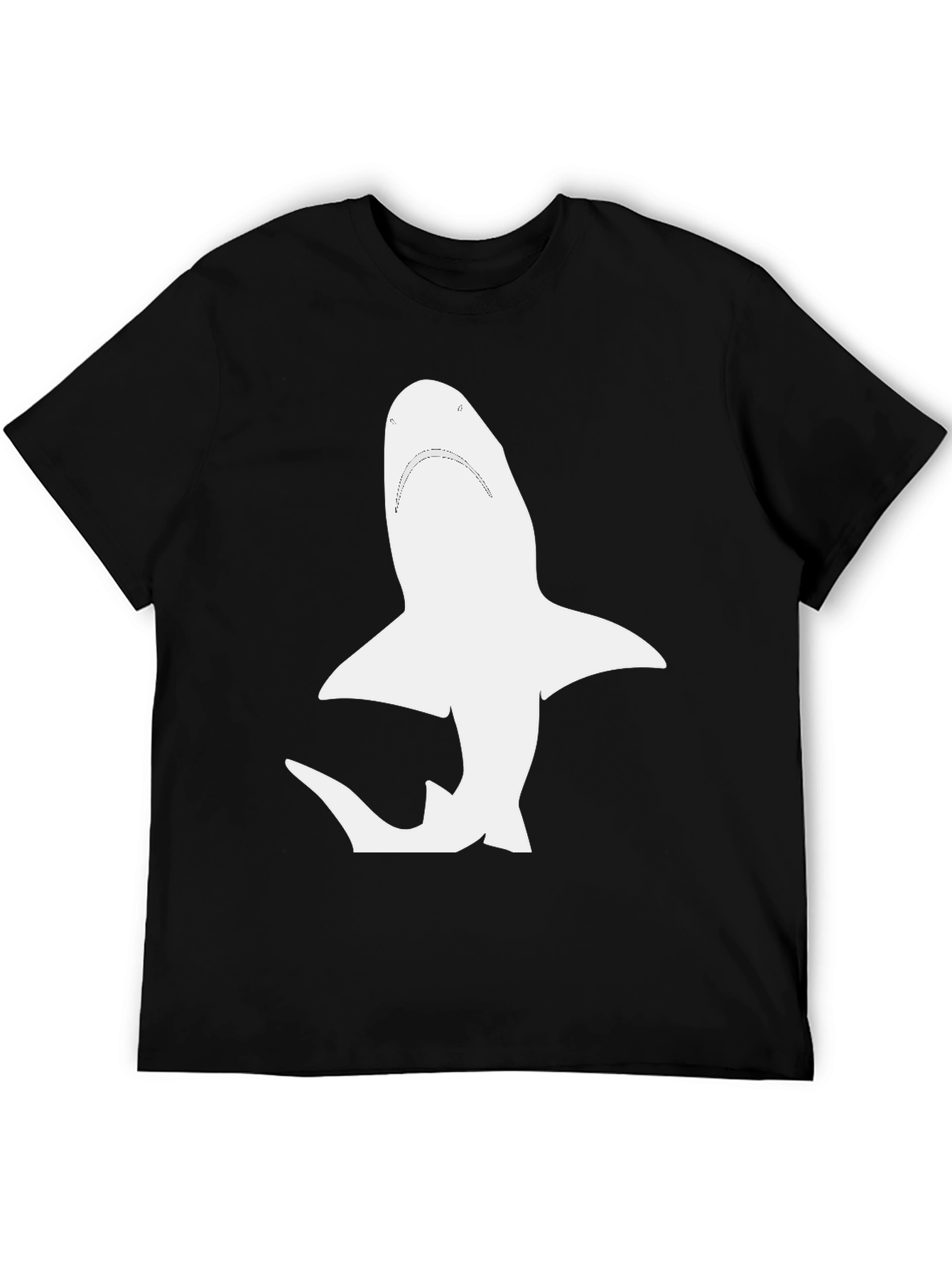 Shark Graphic Black T-Shirt - Mens Casual Wear