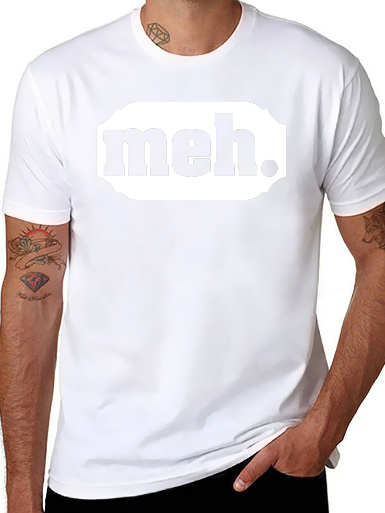 Meh. Graphic T-Shirt - Casual Sarcastic Tee