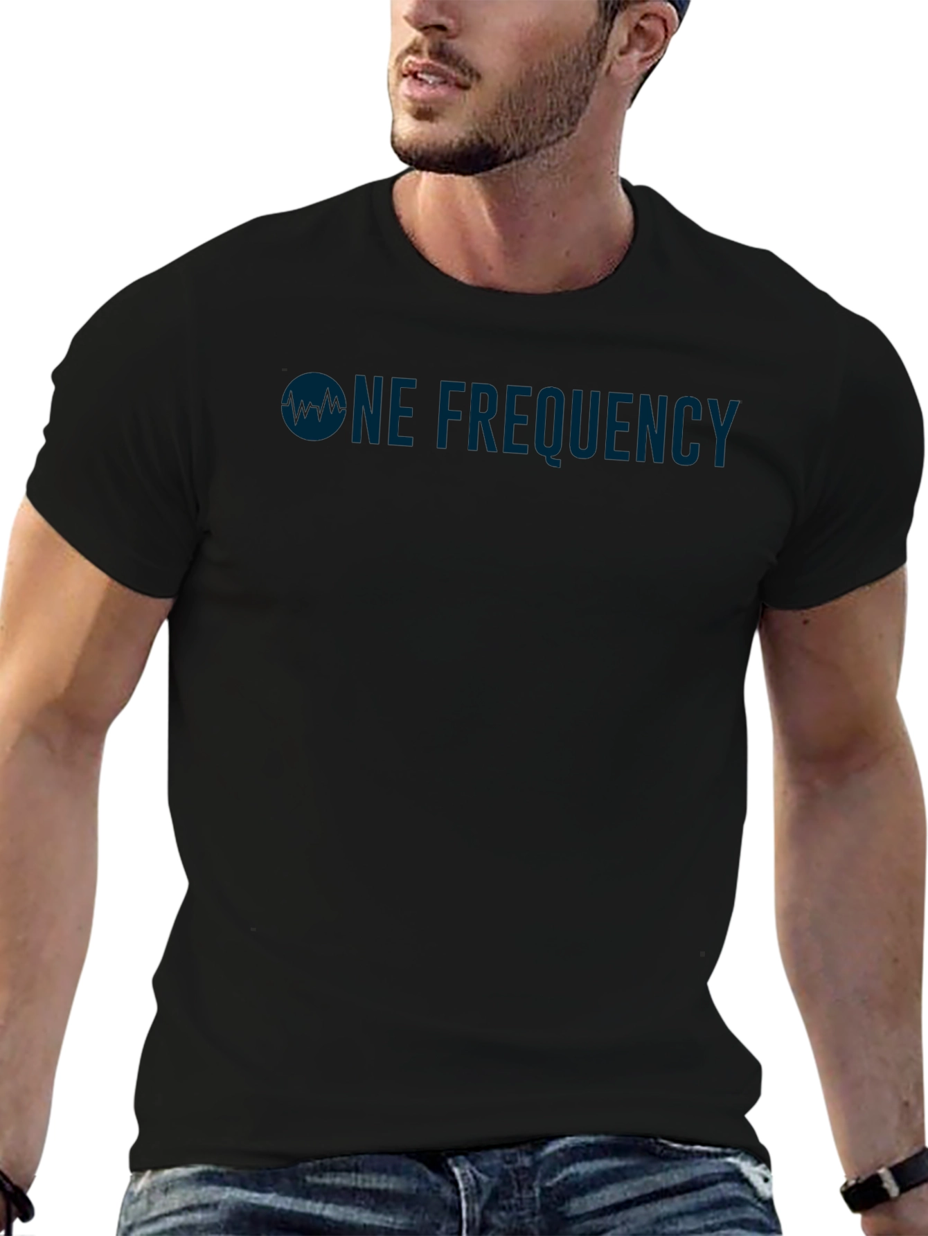 One Frequency Graphic T-Shirt - Black