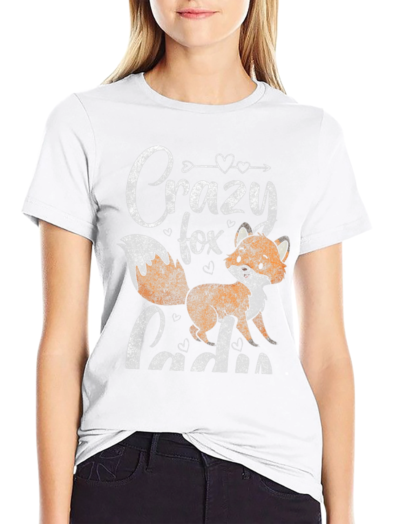 Crazy Fox Lady Graphic Tee