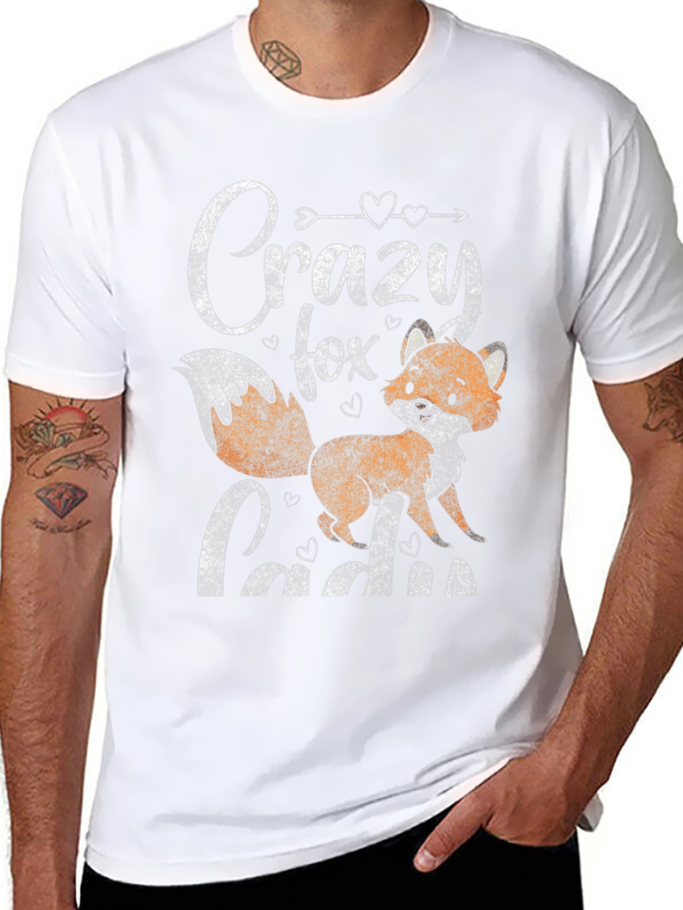 Crazy Fox Lady Graphic Tee