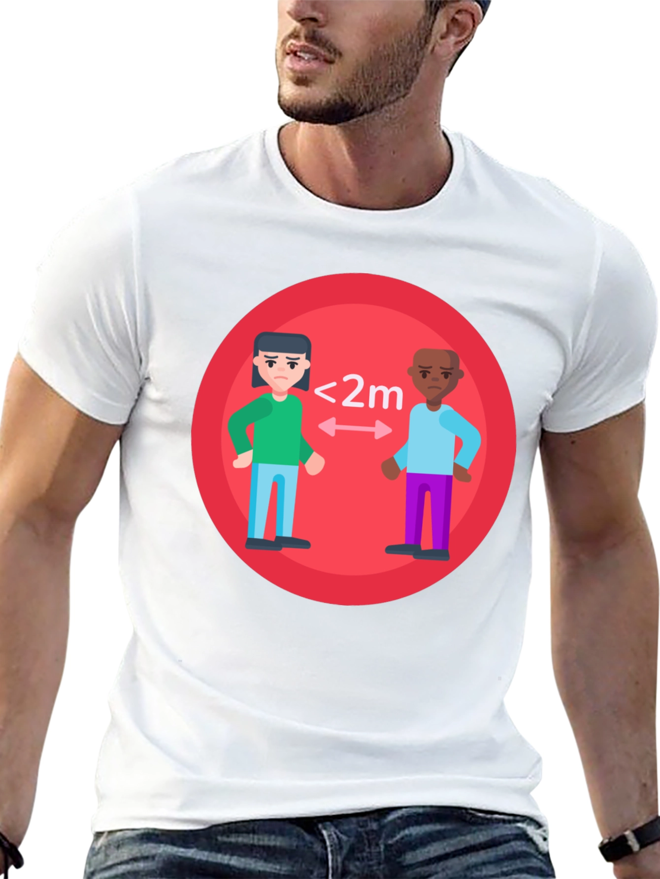 Social Distance T-Shirt - Stay Safe!