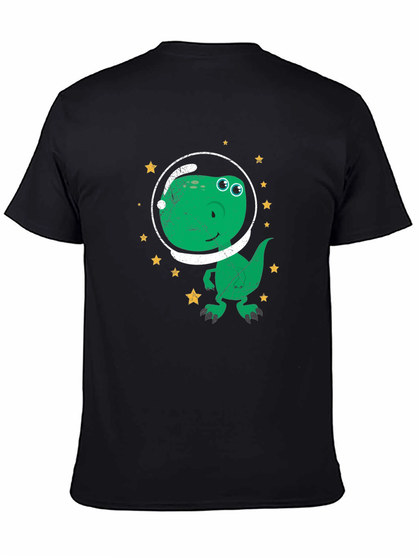 Dino Astronaut T-Shirt - Green Dinosaur in Space