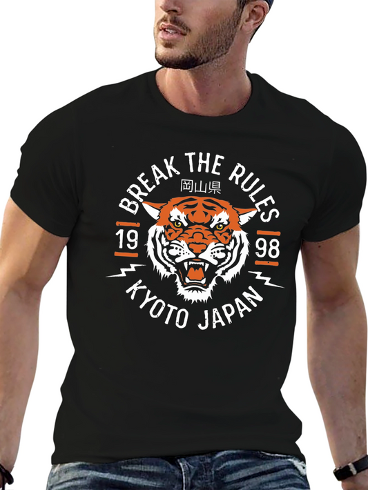 Break the Rules Tiger Graphic T-Shirt