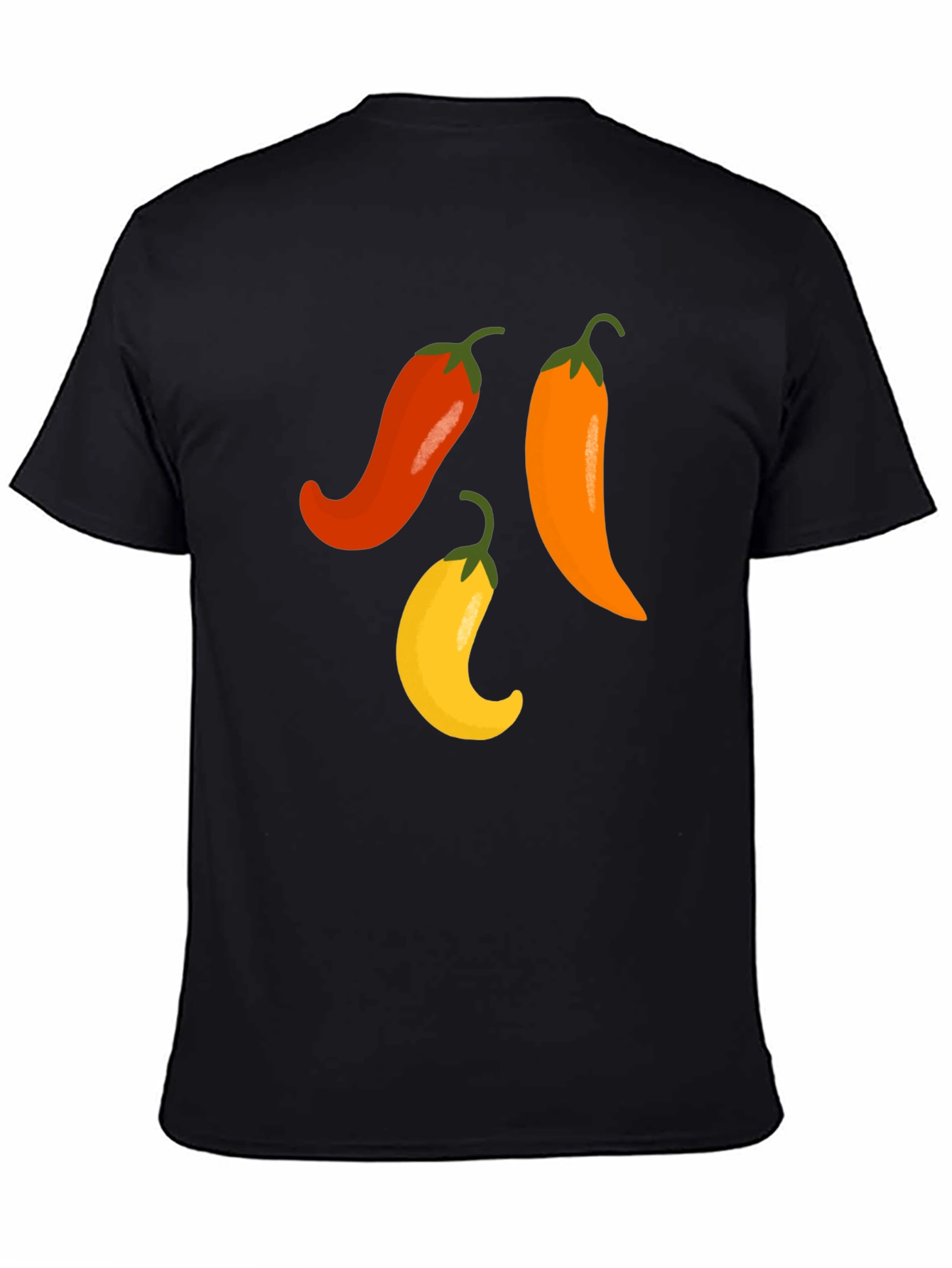 Spicy Chili Pepper Graphic Tee - Black T-Shirt