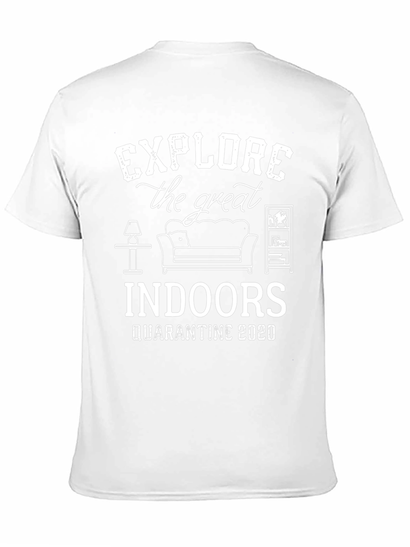 Explore Indoors Quarantine 2020 Black T-Shirt