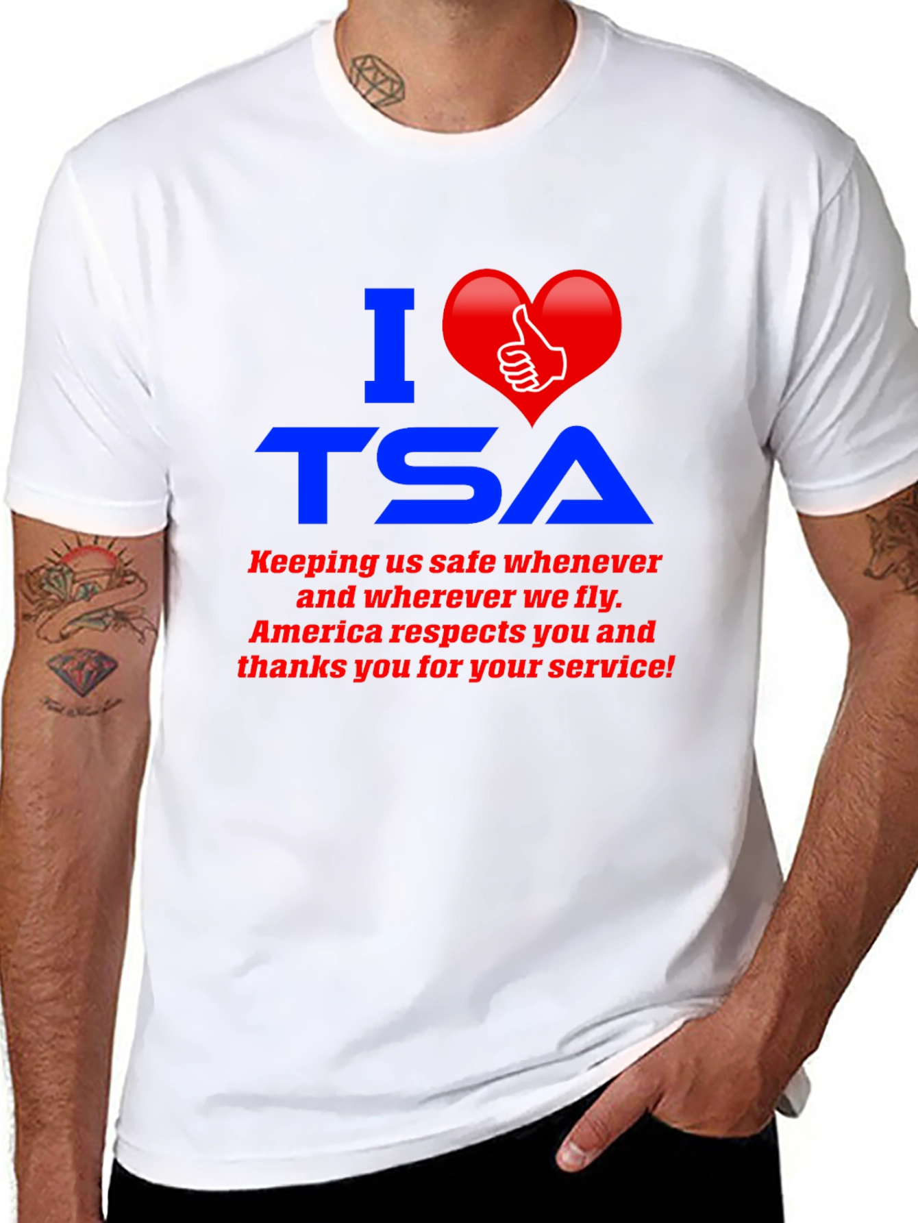 I Love TSA Graphic T-Shirt