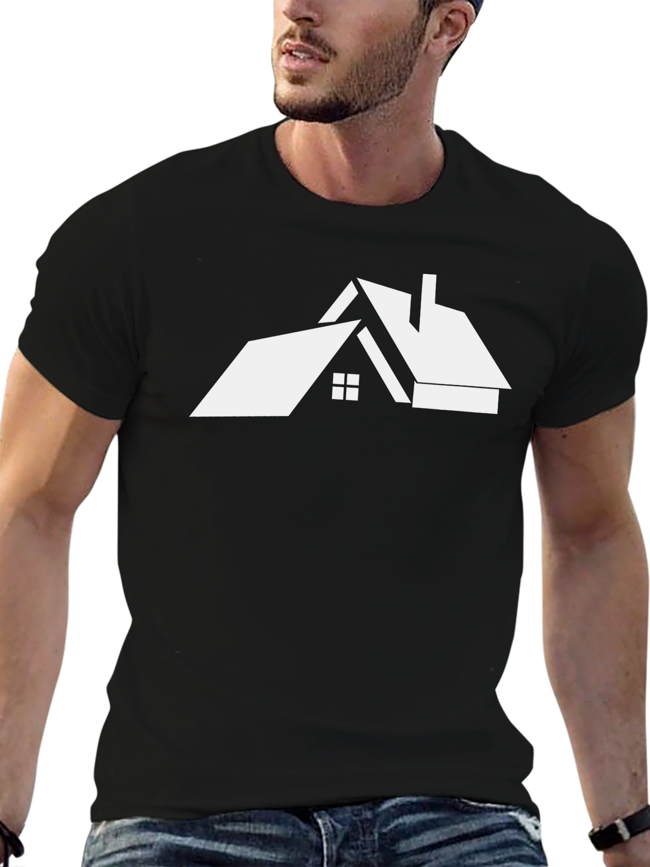 House Graphic Tee - Modern Minimalist Design