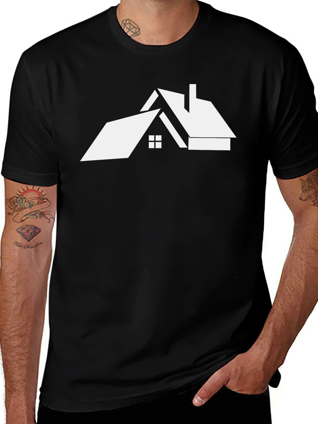 House Graphic Tee - Modern Minimalist Design
