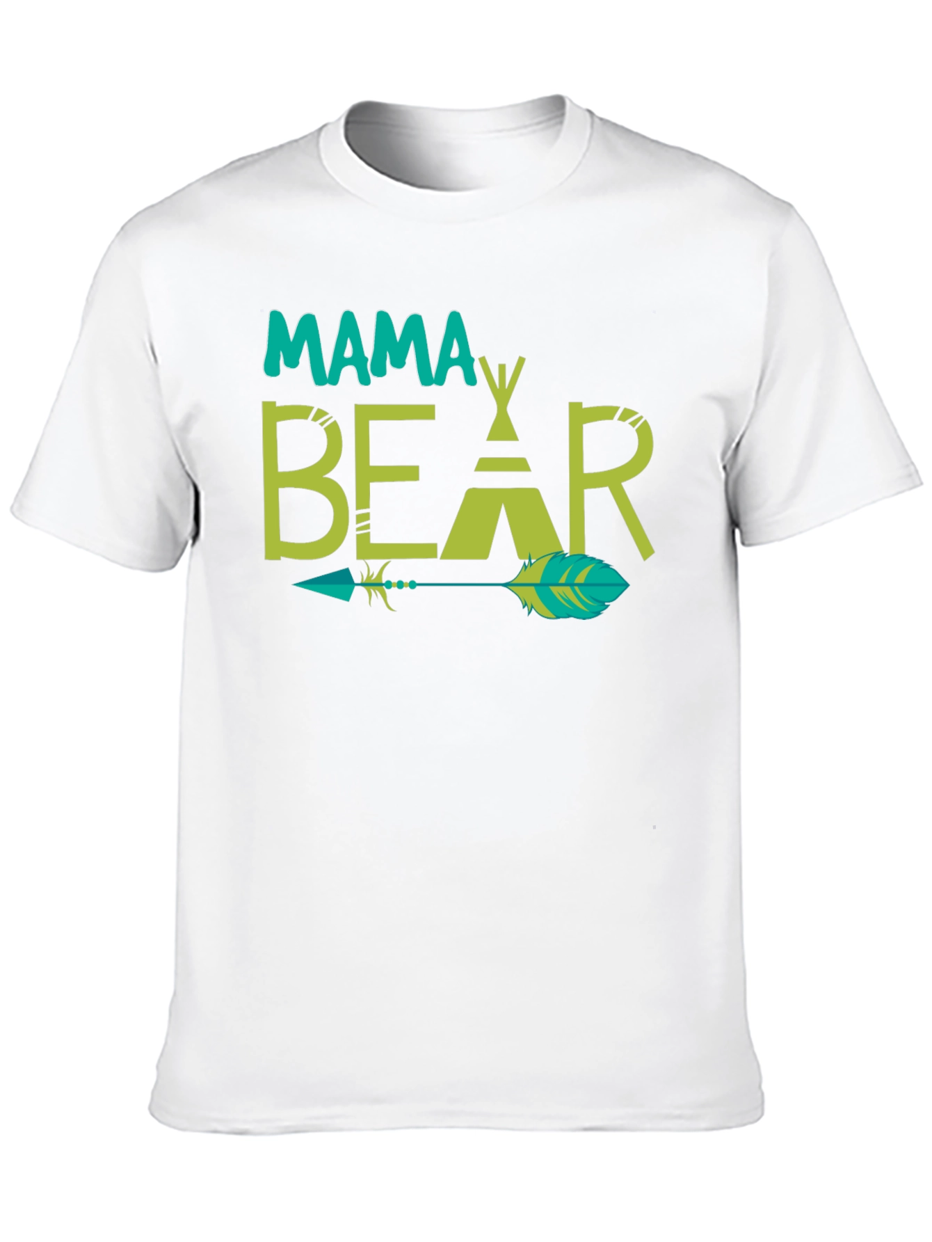 Mama Bear Tee - Graphic Print Arrow Design