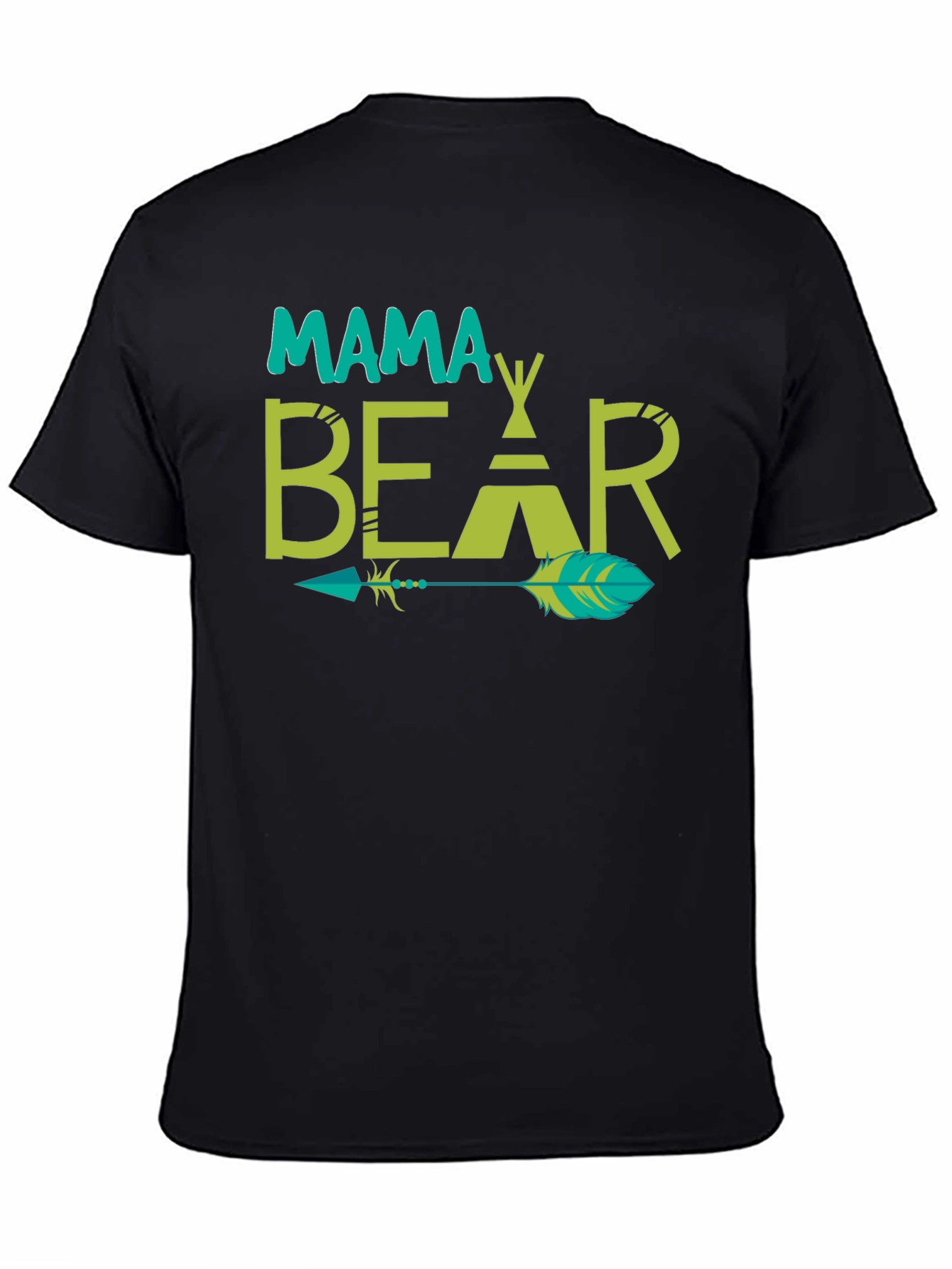 Mama Bear Tee - Graphic Print Arrow Design