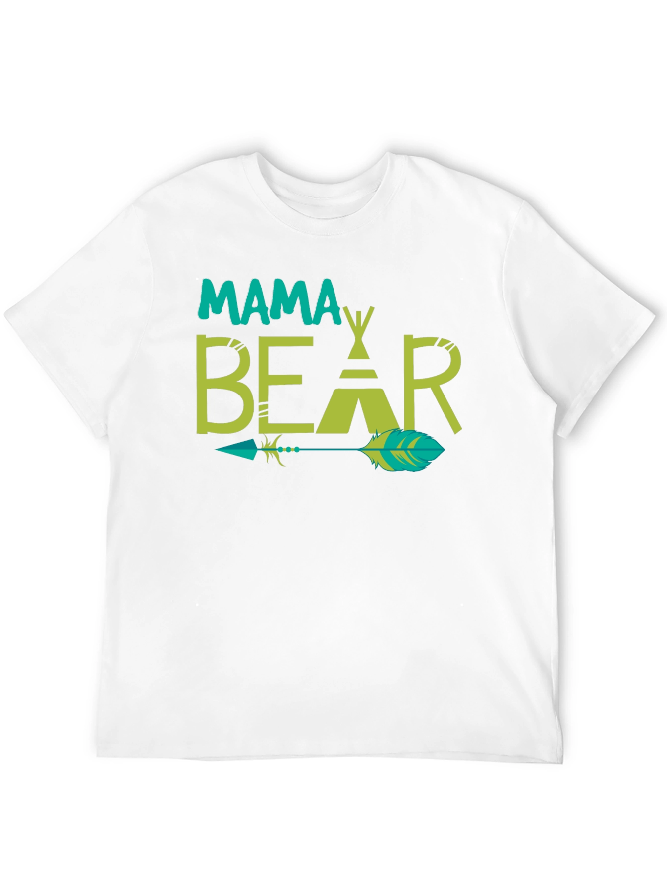 Mama Bear Tee - Graphic Print Arrow Design