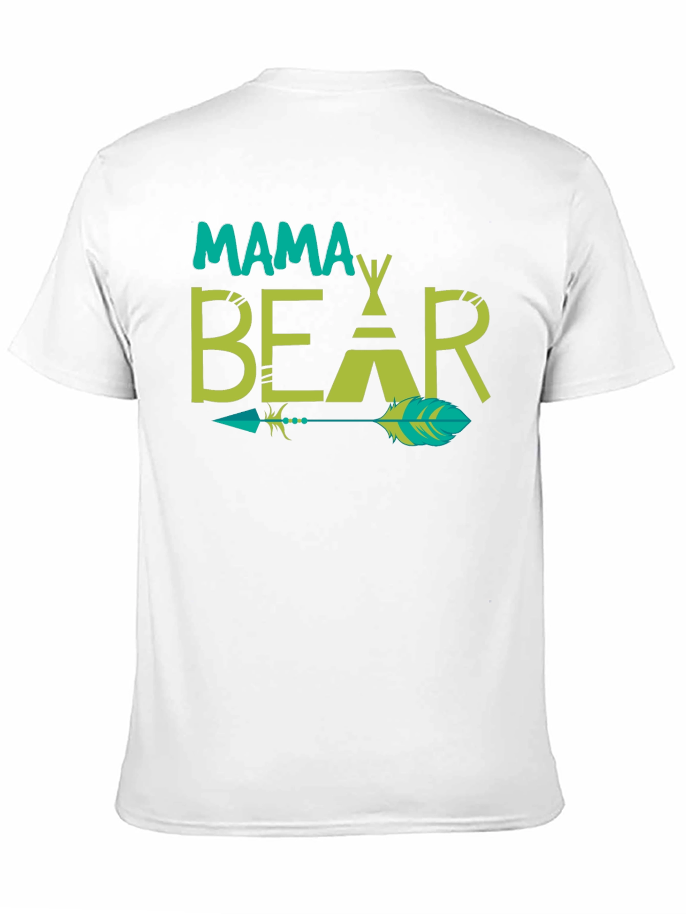 Mama Bear Tee - Graphic Print Arrow Design