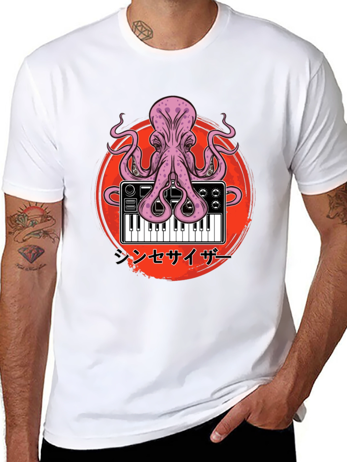 Octopus Synth T-Shirt - Unique Graphic Tee